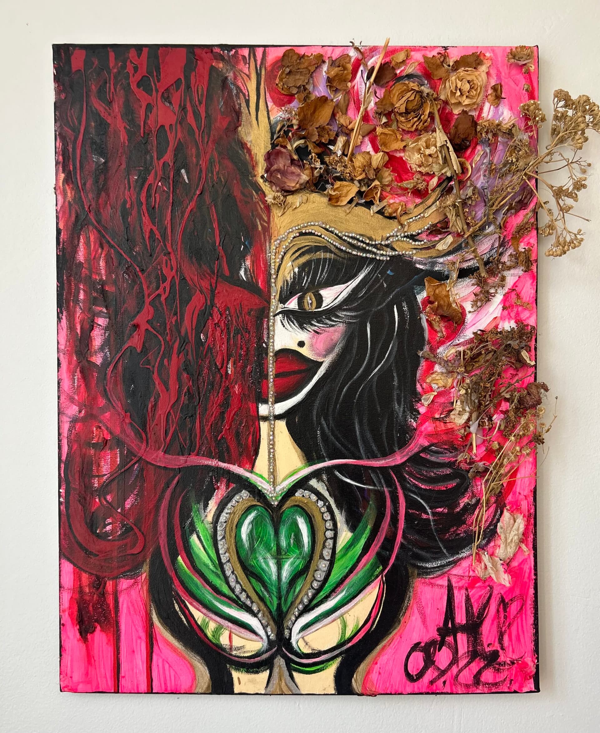Artist-Couronne sanglante et fleurie