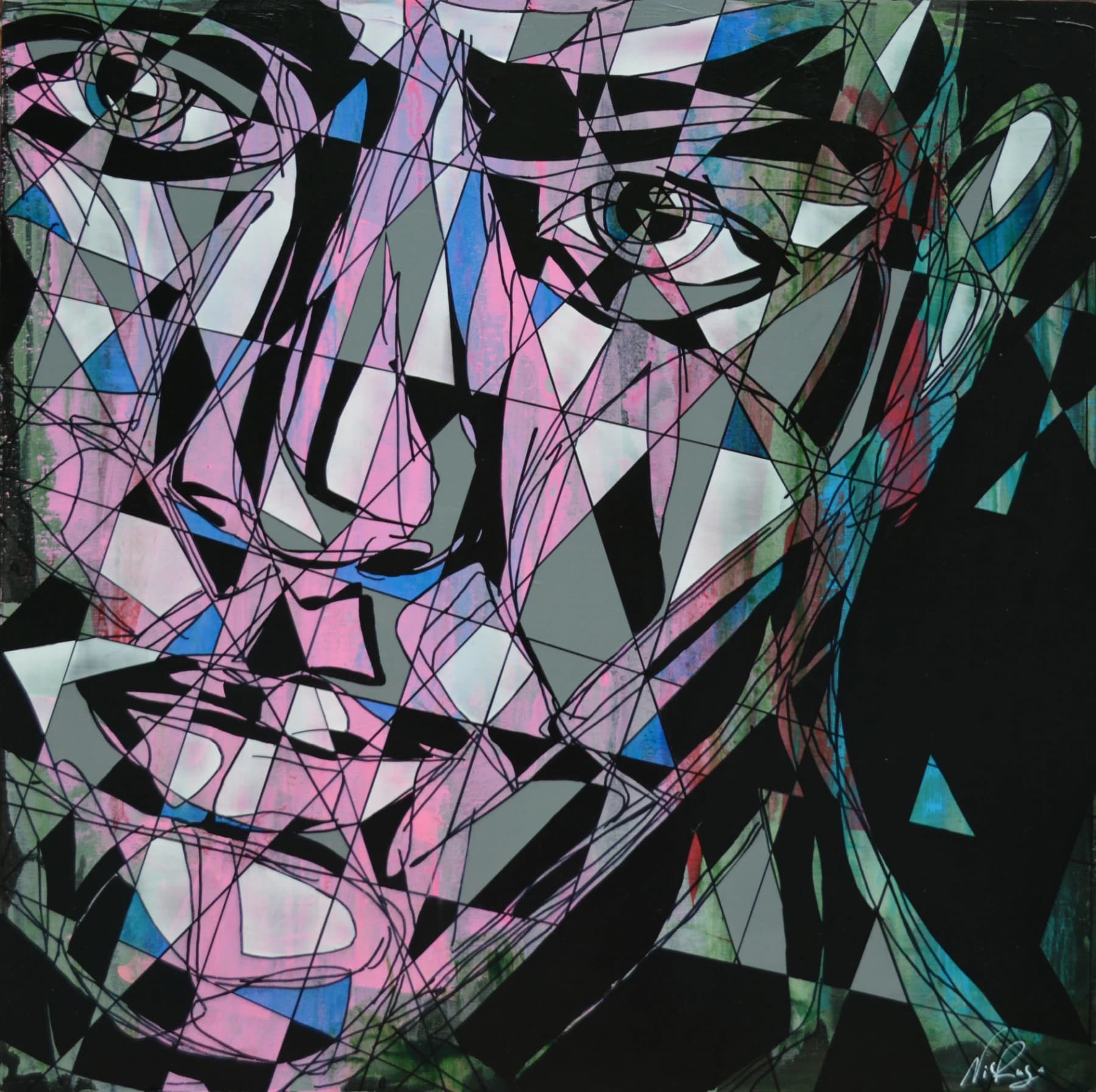 L'intensité de ce regard ne peux s'évanouir (broken glass serie)