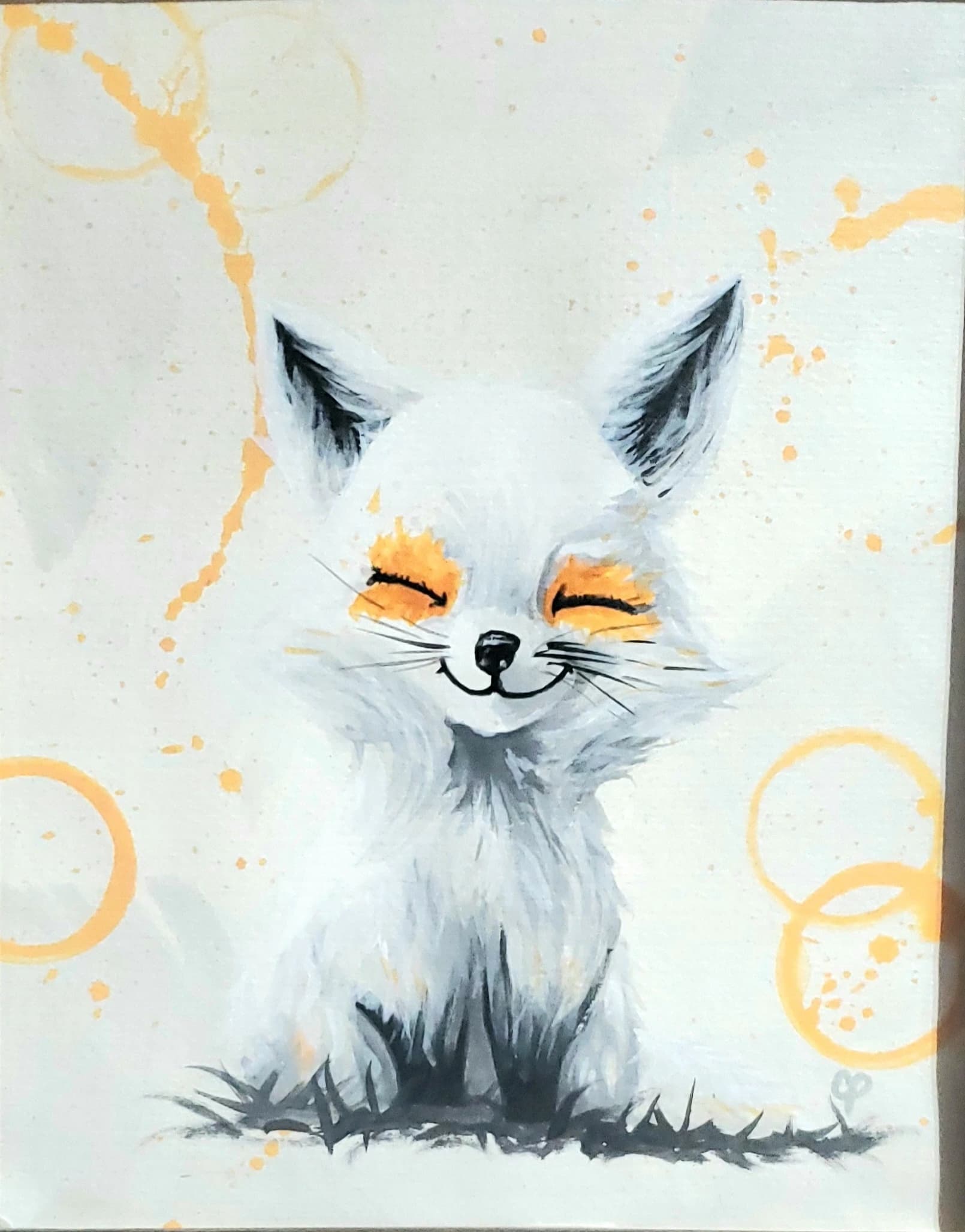 Renard blanc-orange
