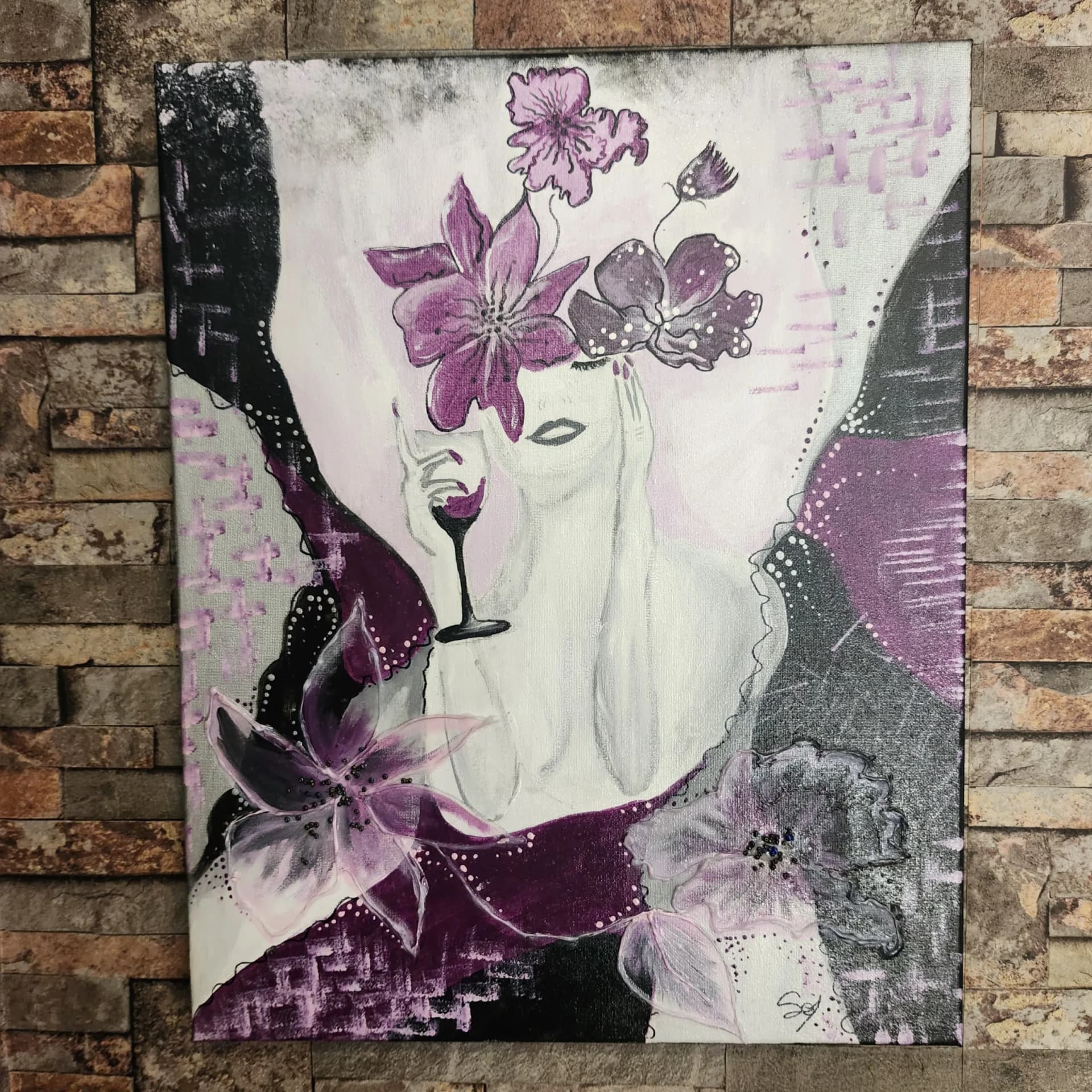 Femme fleurs