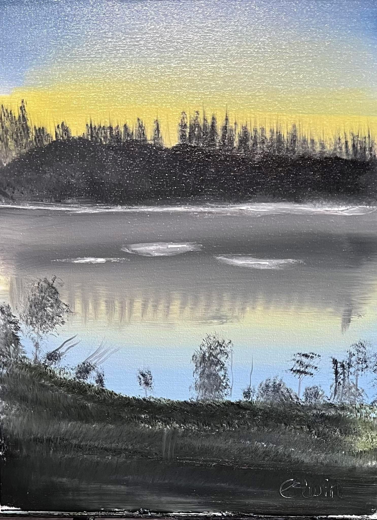 Lever du soleil sur le lac Dee