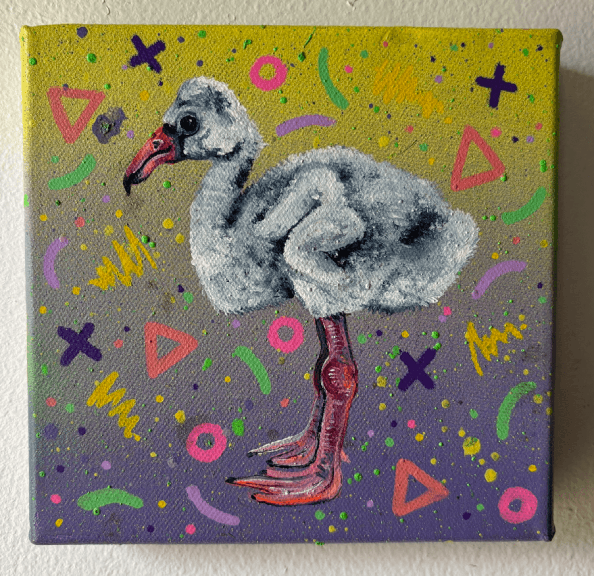 Aéro bique pour bébés flamants roses
