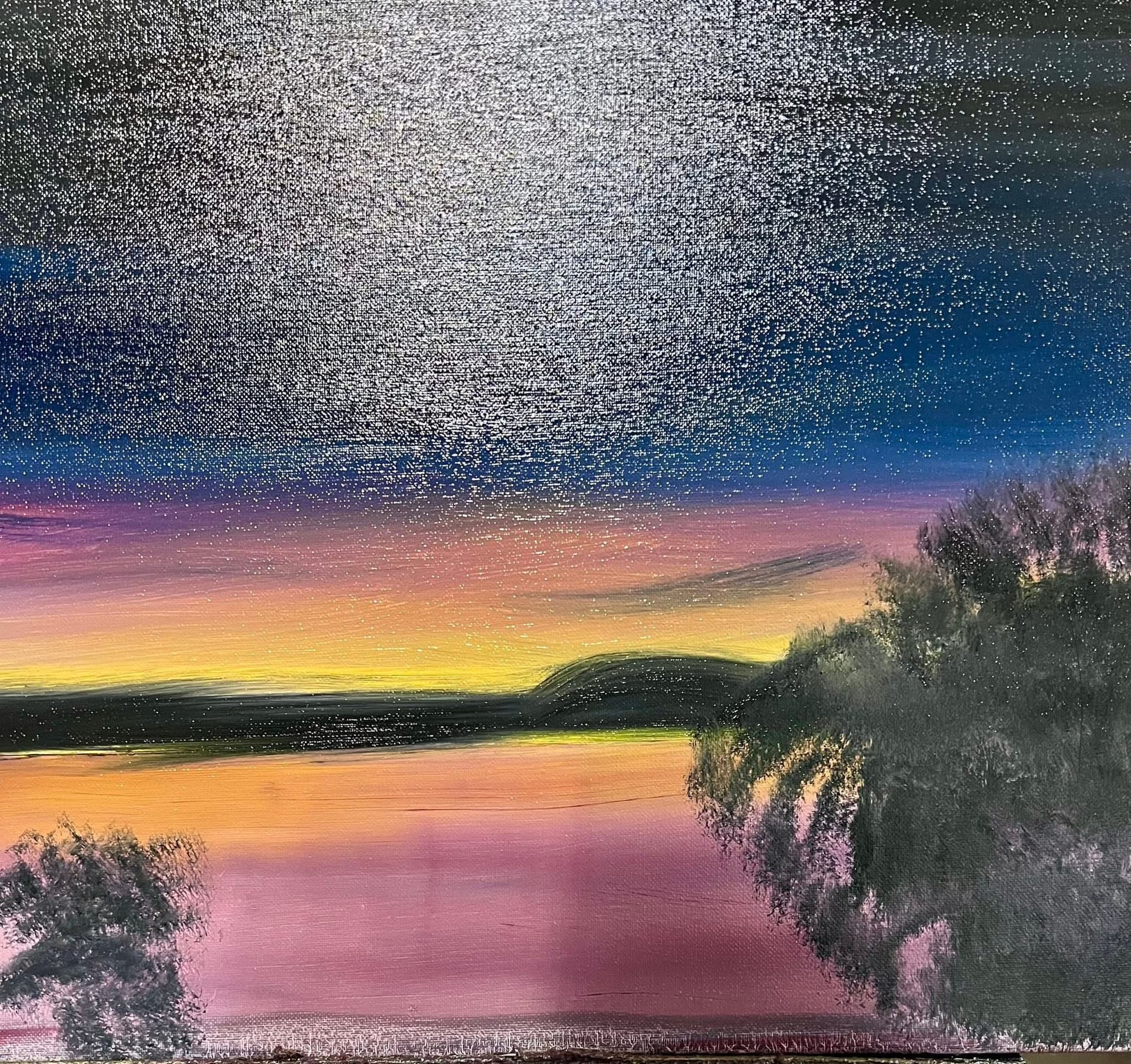 Coucher de soleil sur le lac Okanagan