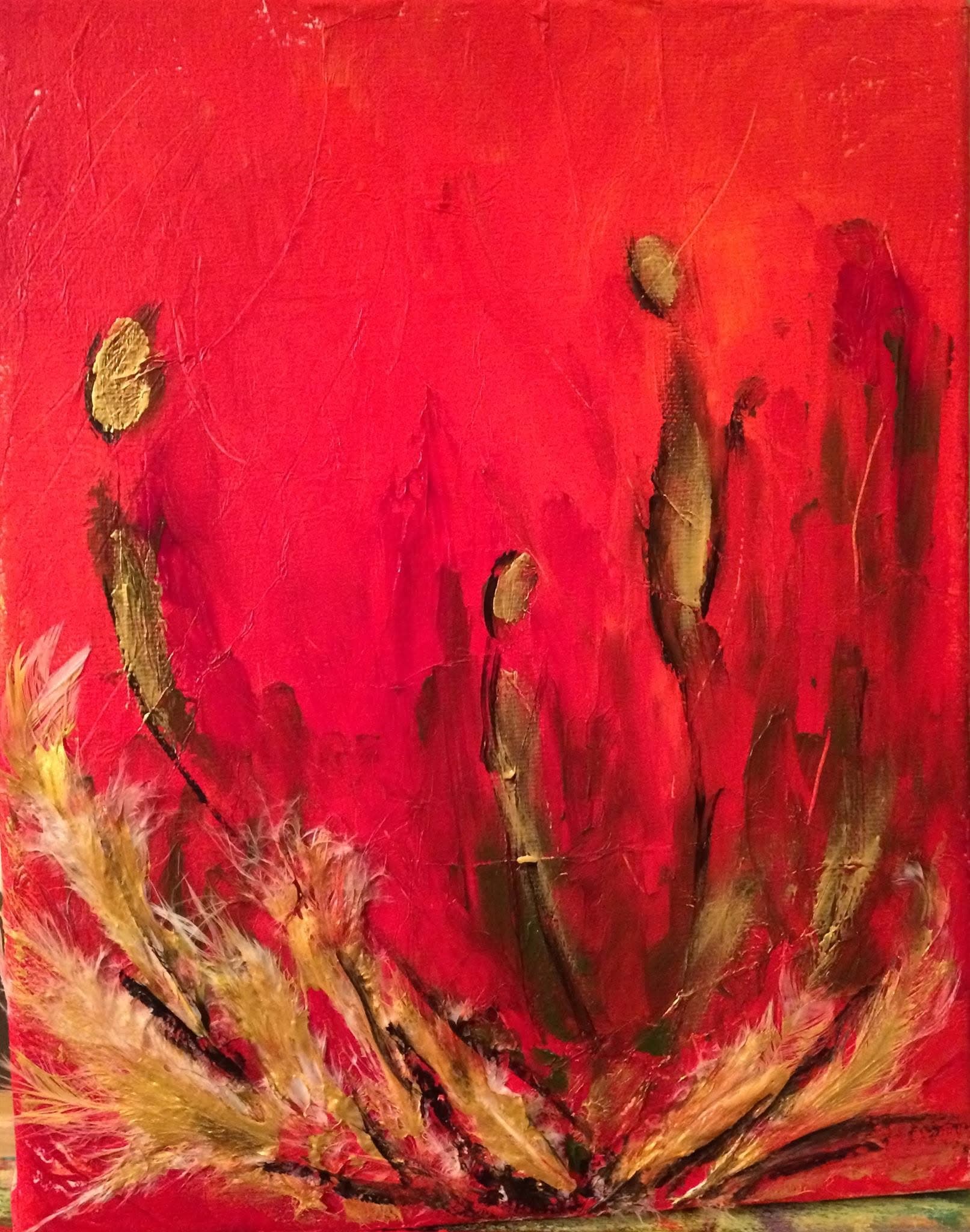 Plumes de sang