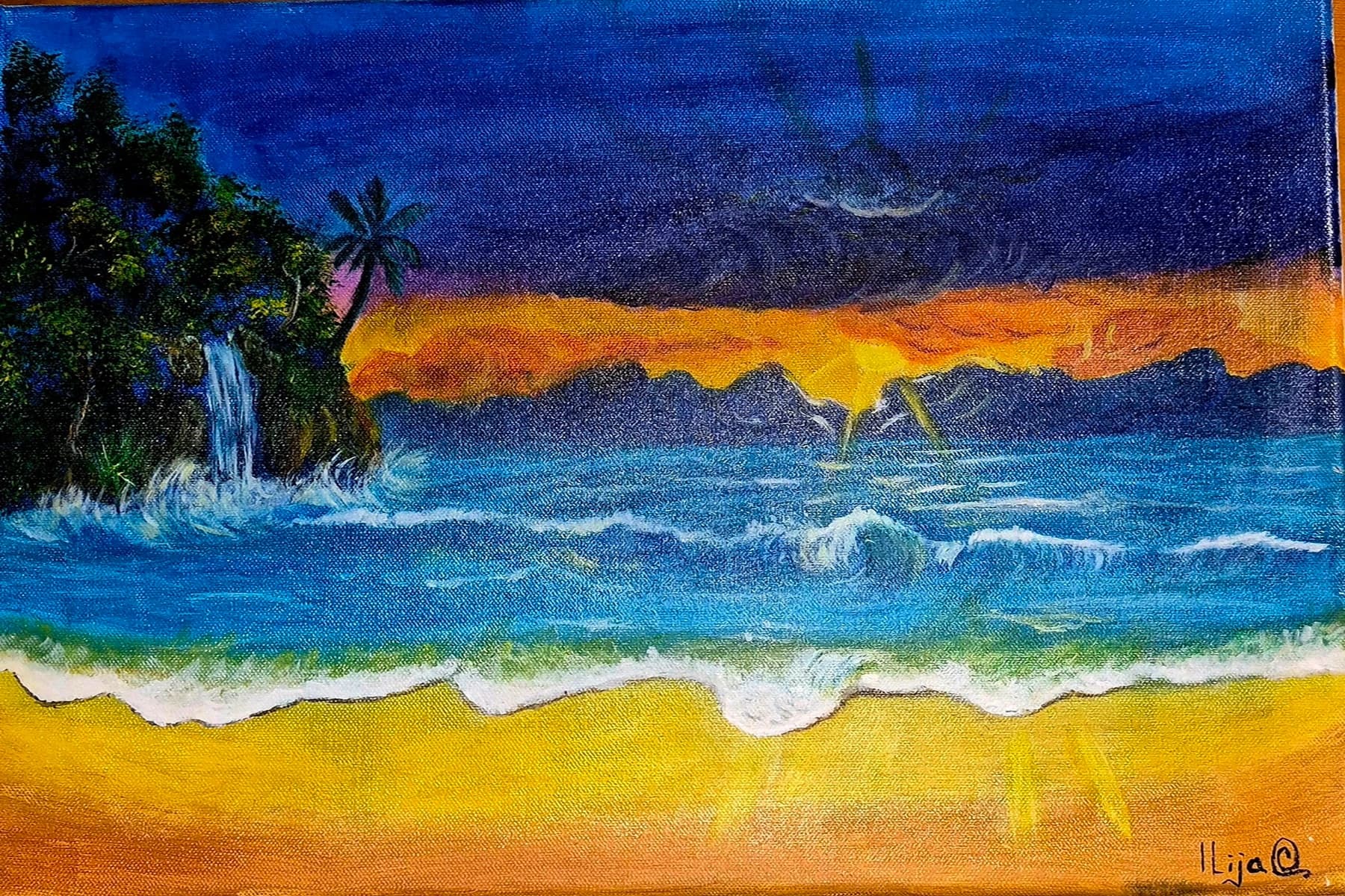 Sunset on the beach