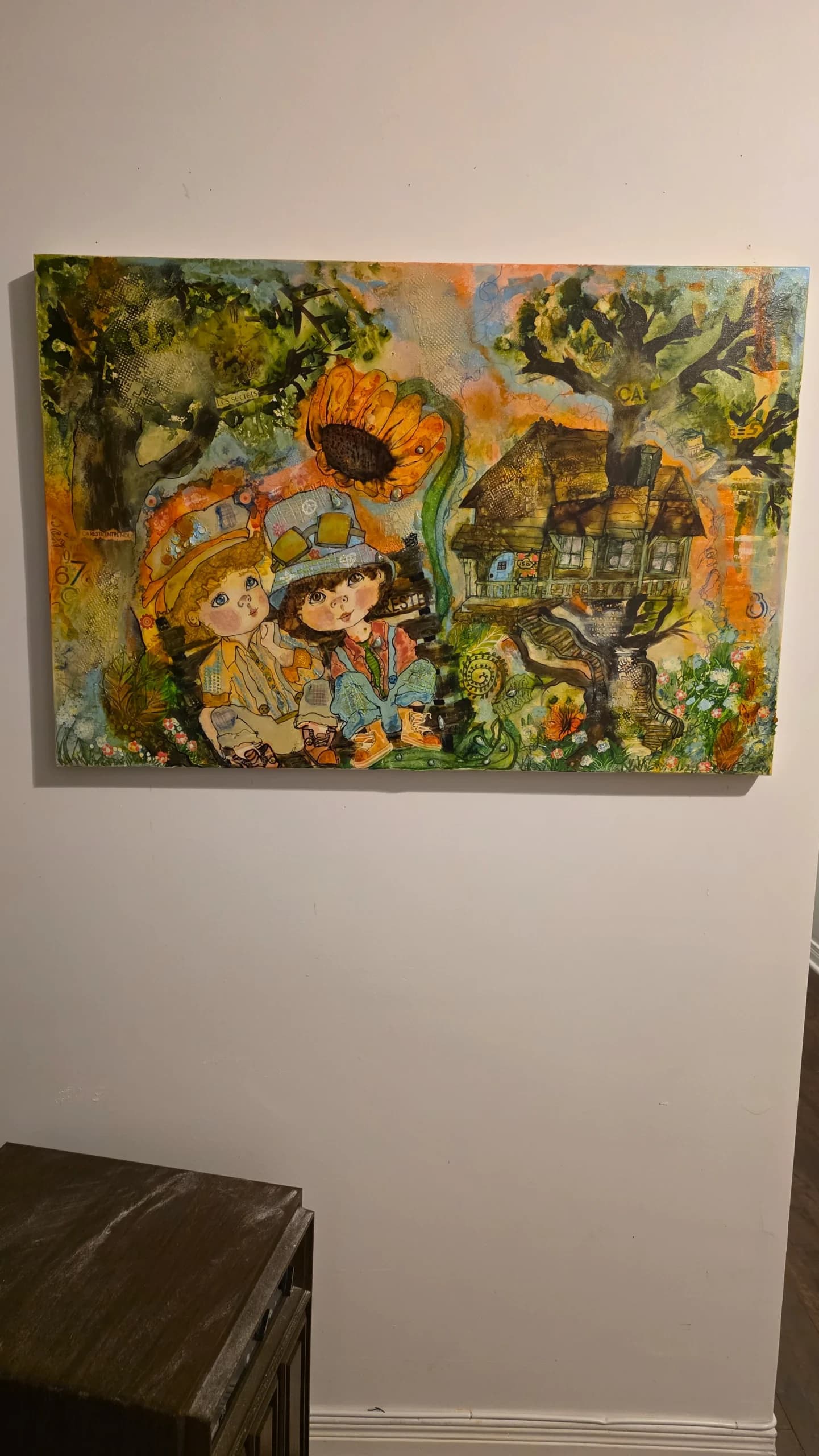 La cabane dans l'arbre.