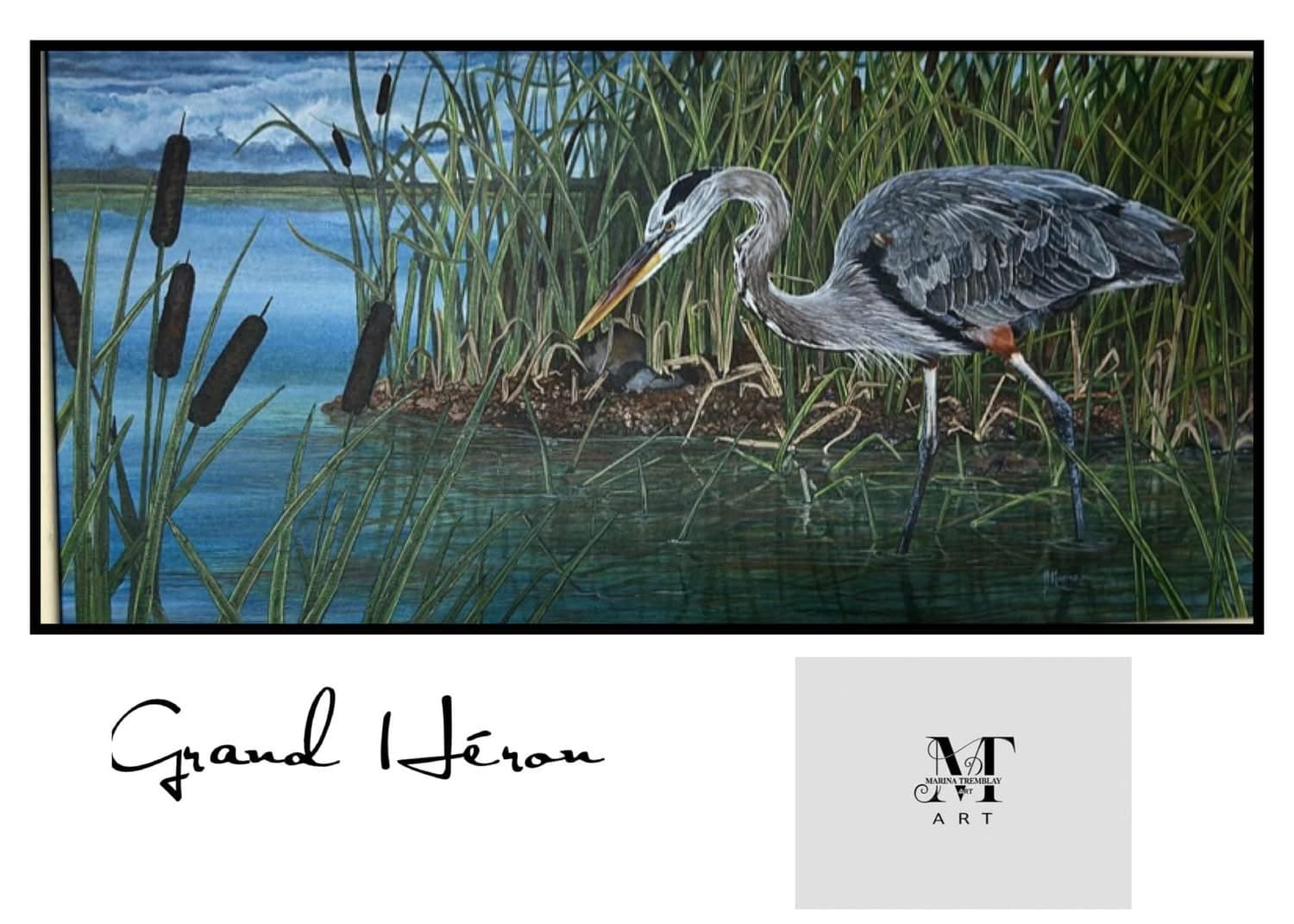 Heron on the Green Lake