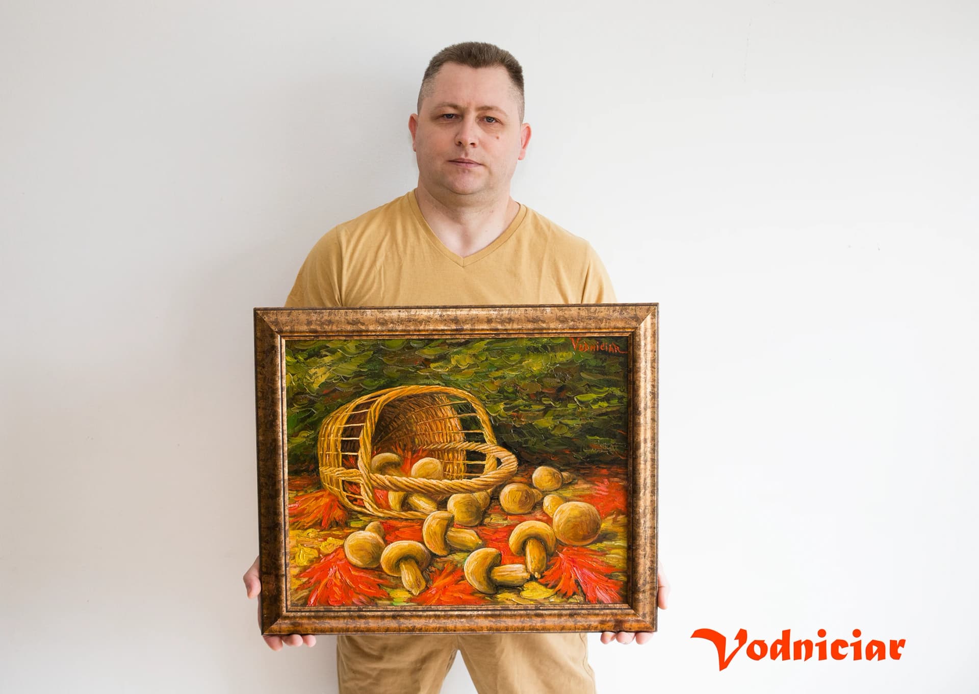Vodniciar Vladimir Still Life «Mushrooms» — 40x51cm oil on canvas 2014