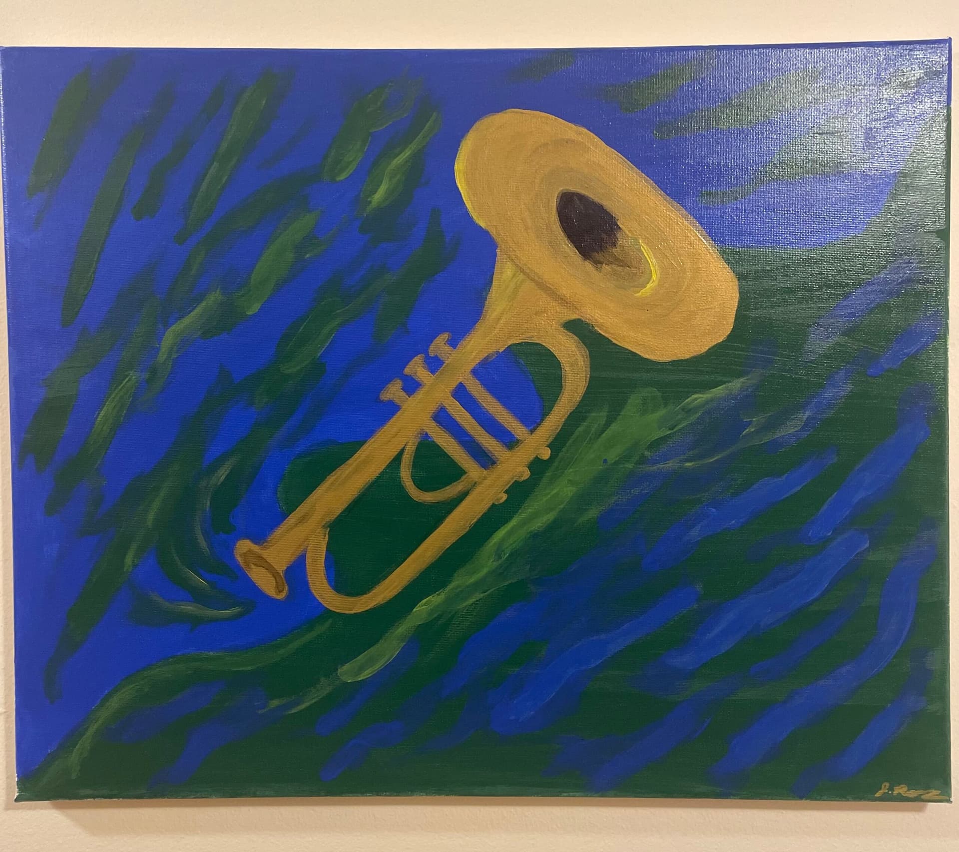 Bleu dans le vert