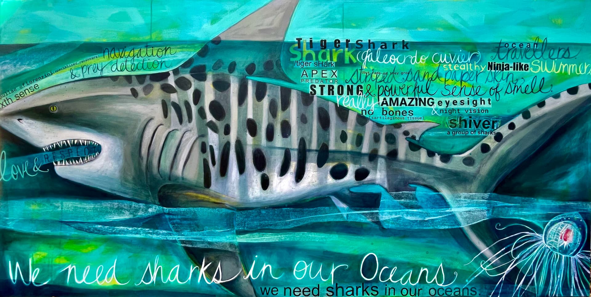 Artist-Les requins, c'est cool.