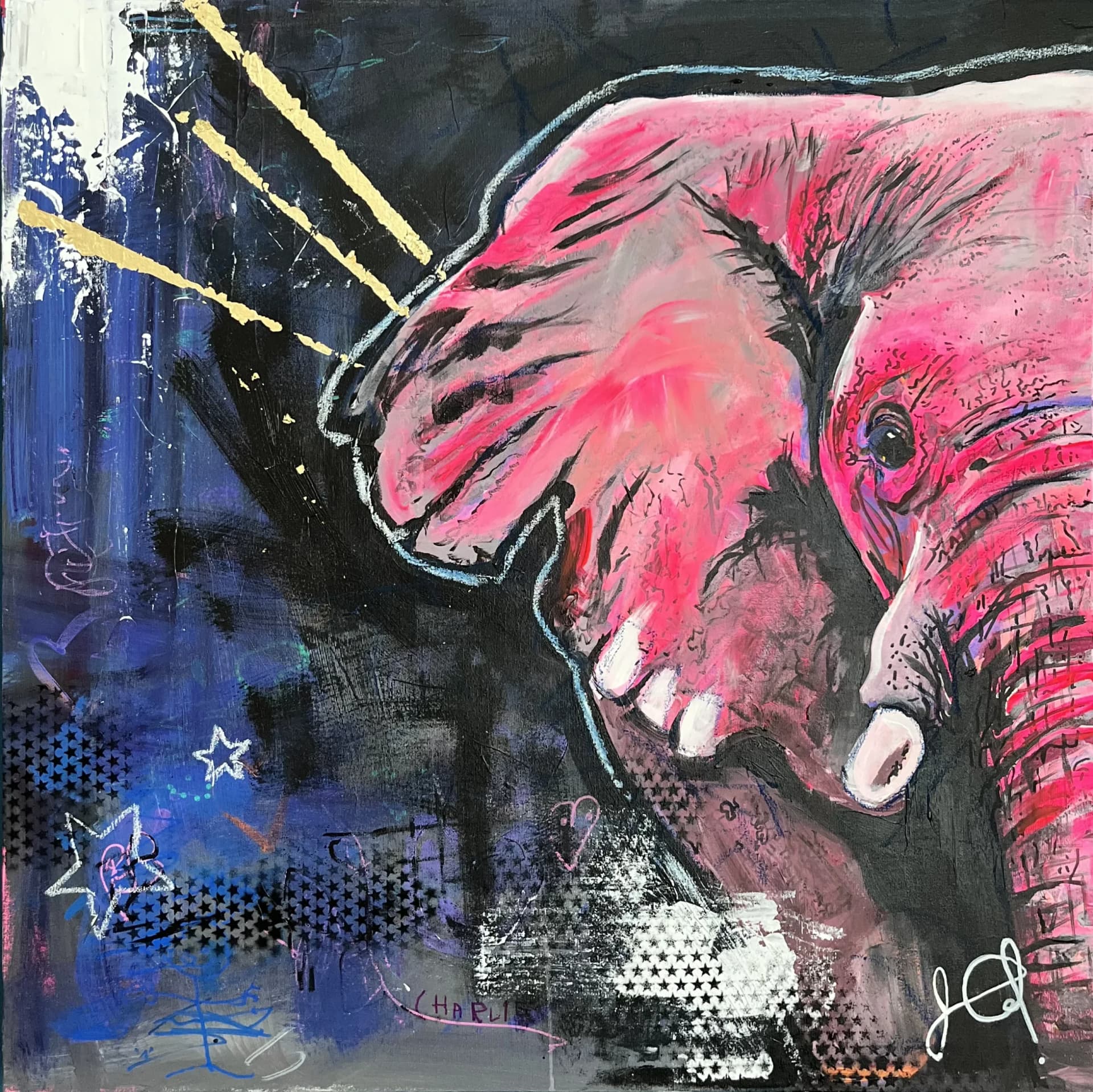 CHARLO THE PINK ELEPHANT
