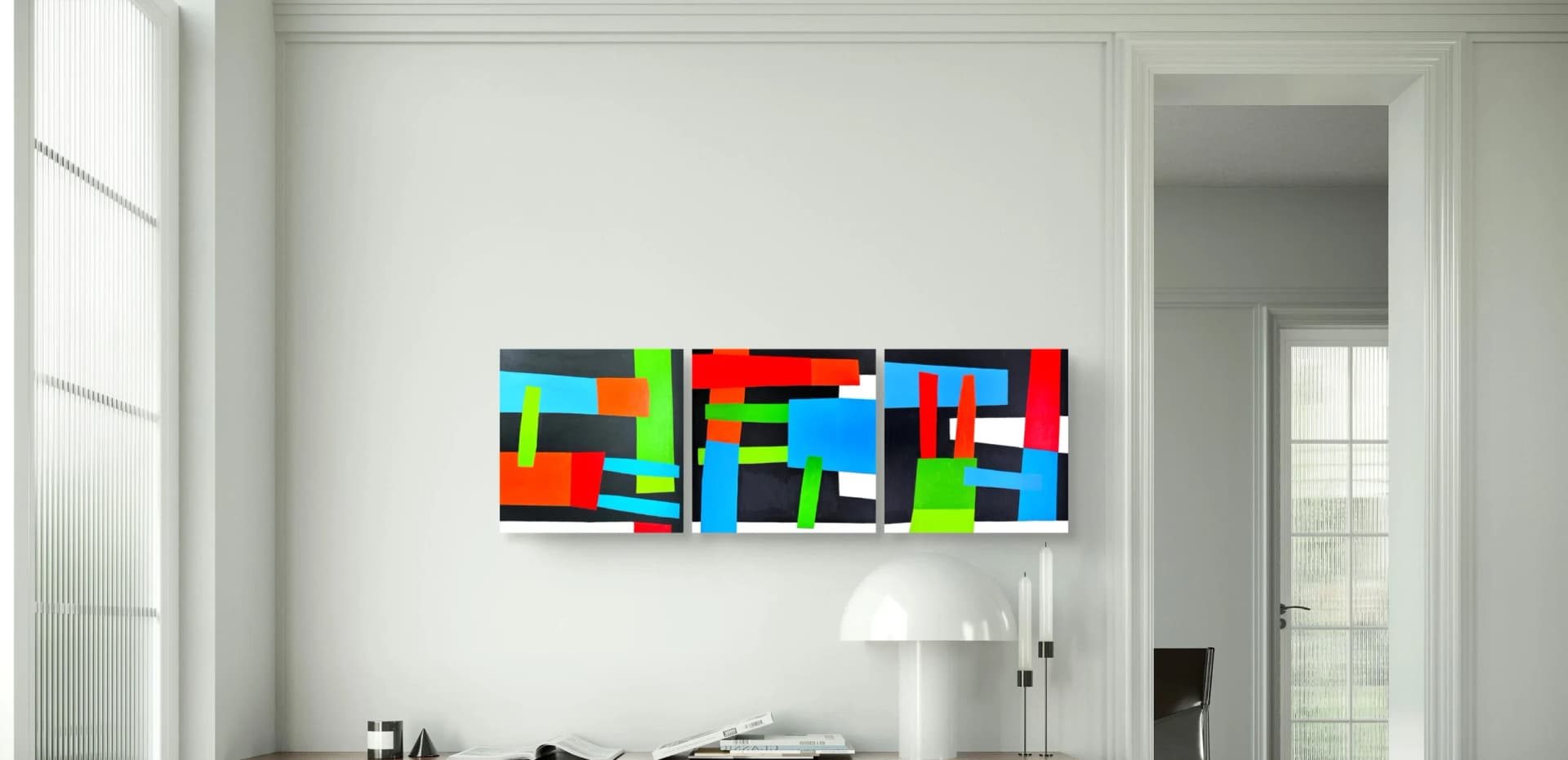 Artist-Barcelona, triptyque