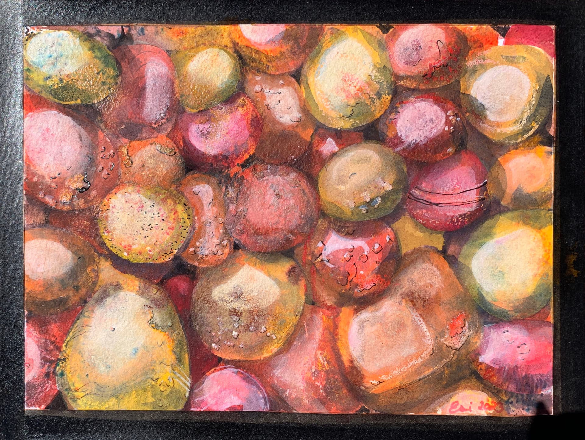 Artist-Les joyaux de la nature ambre orangé 3/3
