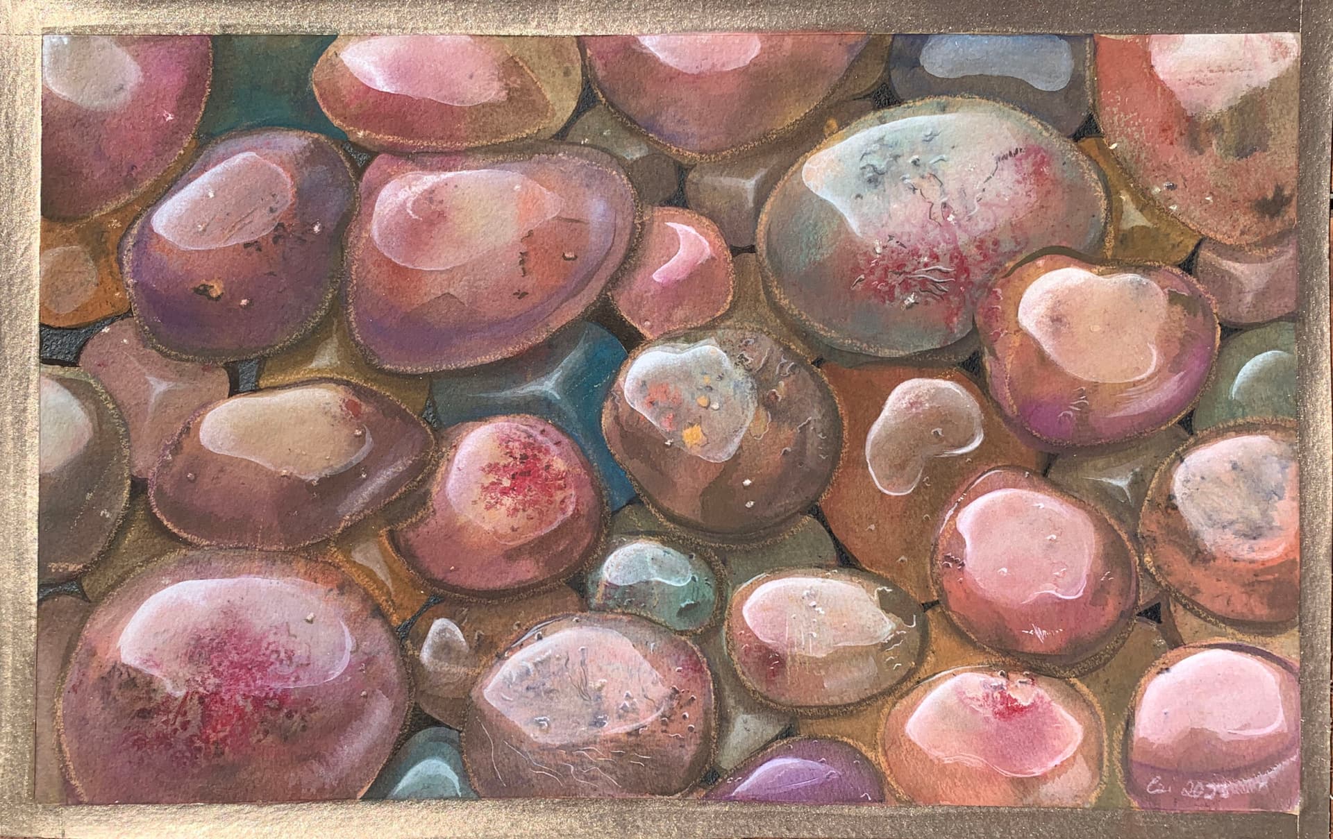 Artist-Joyaux de la nature terre de rose