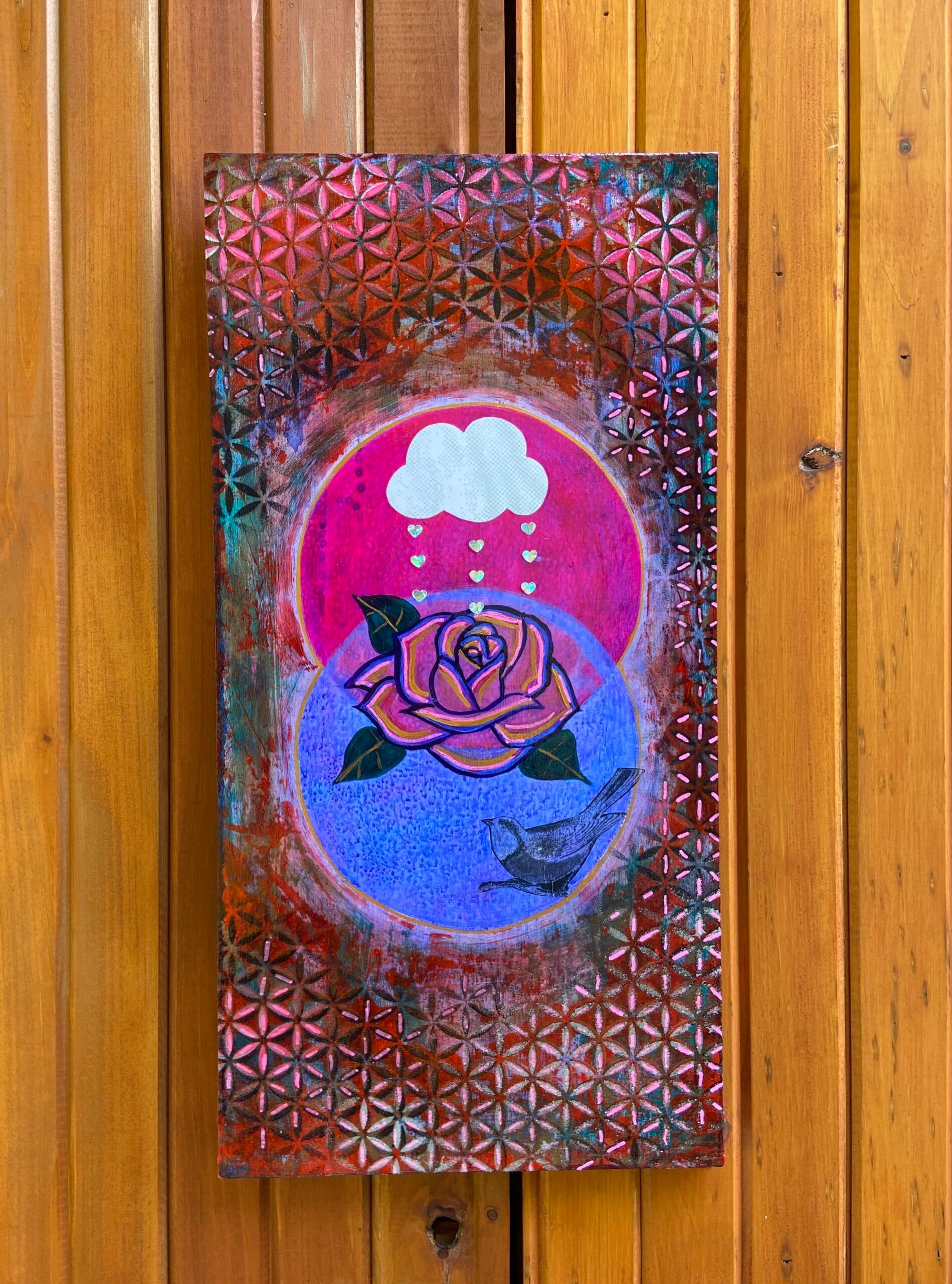 A little garden (blue bird)