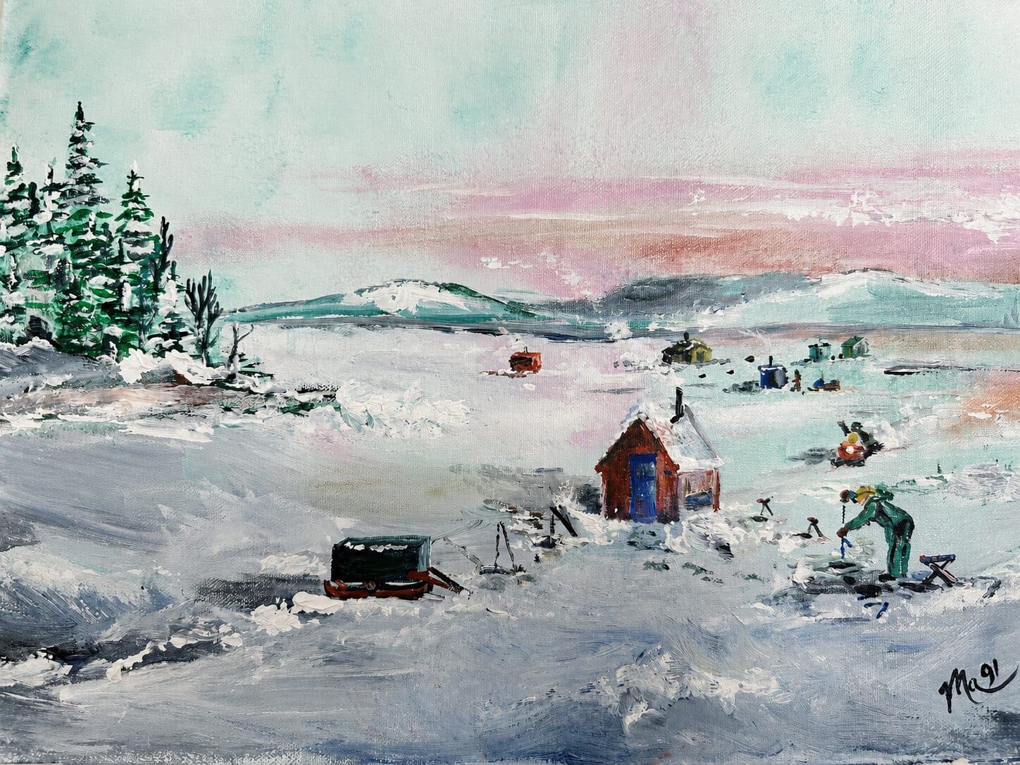 Artist-Pêche sur la glace