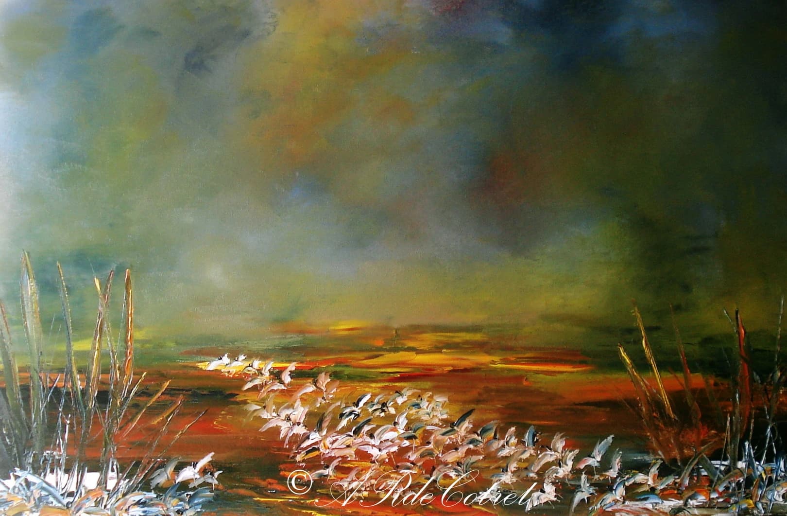 Artist-Eaux Sôleil couchant