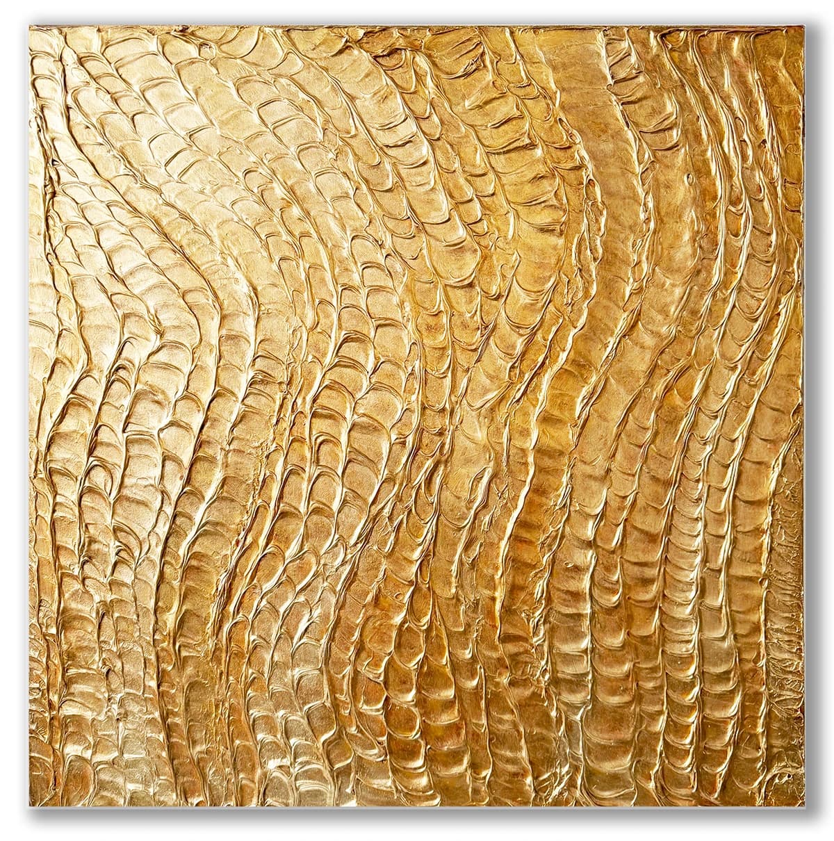 Crocodile de lignes d'or