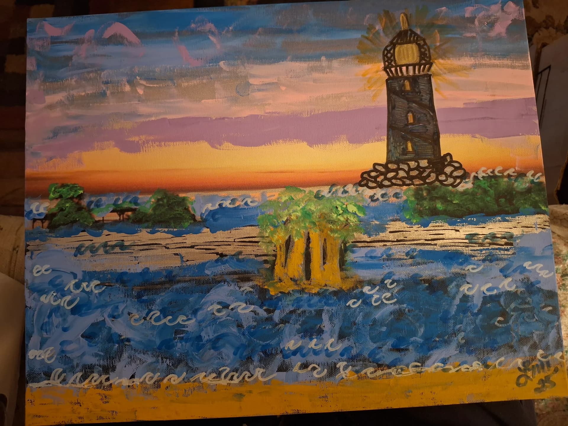 Artist-Lighthouse by the ocean