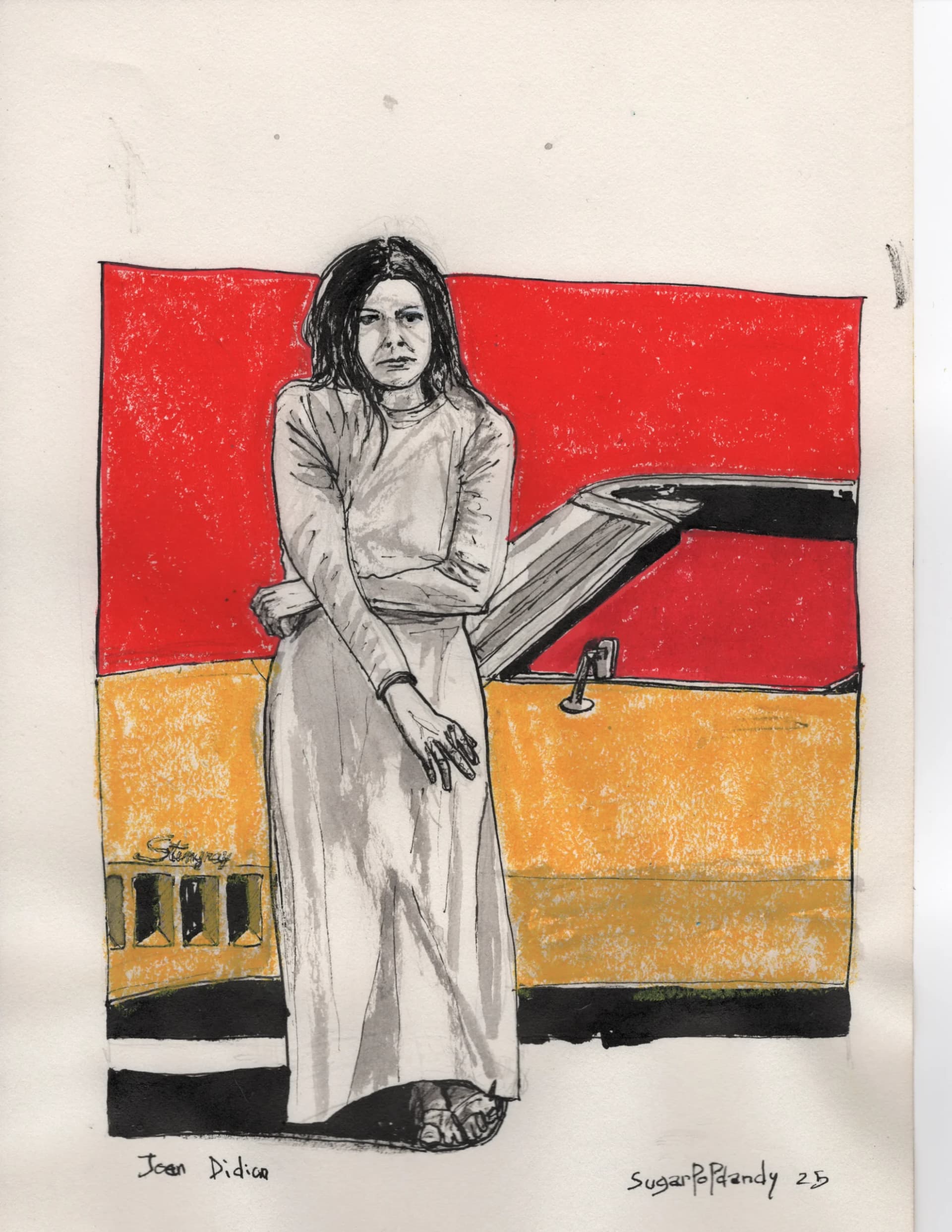 Artist-Joan Didion .Corvette.