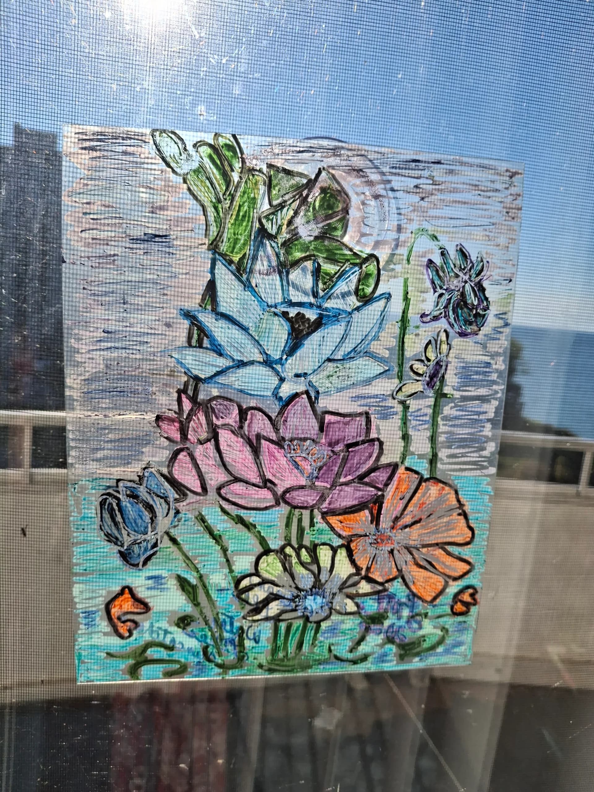 Artist-Suncatchers water lily