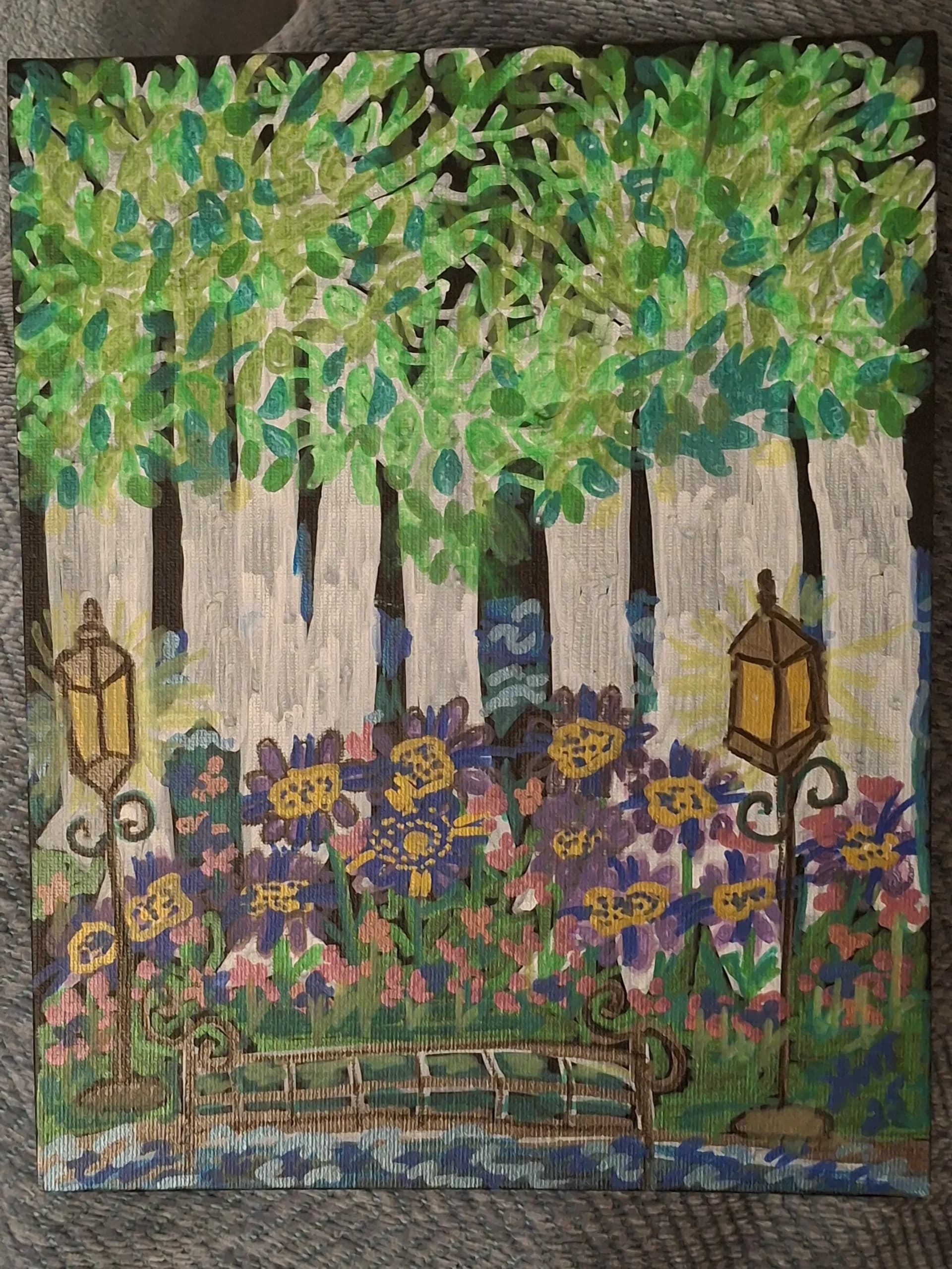 Artist-The White Birch Trees in the Park