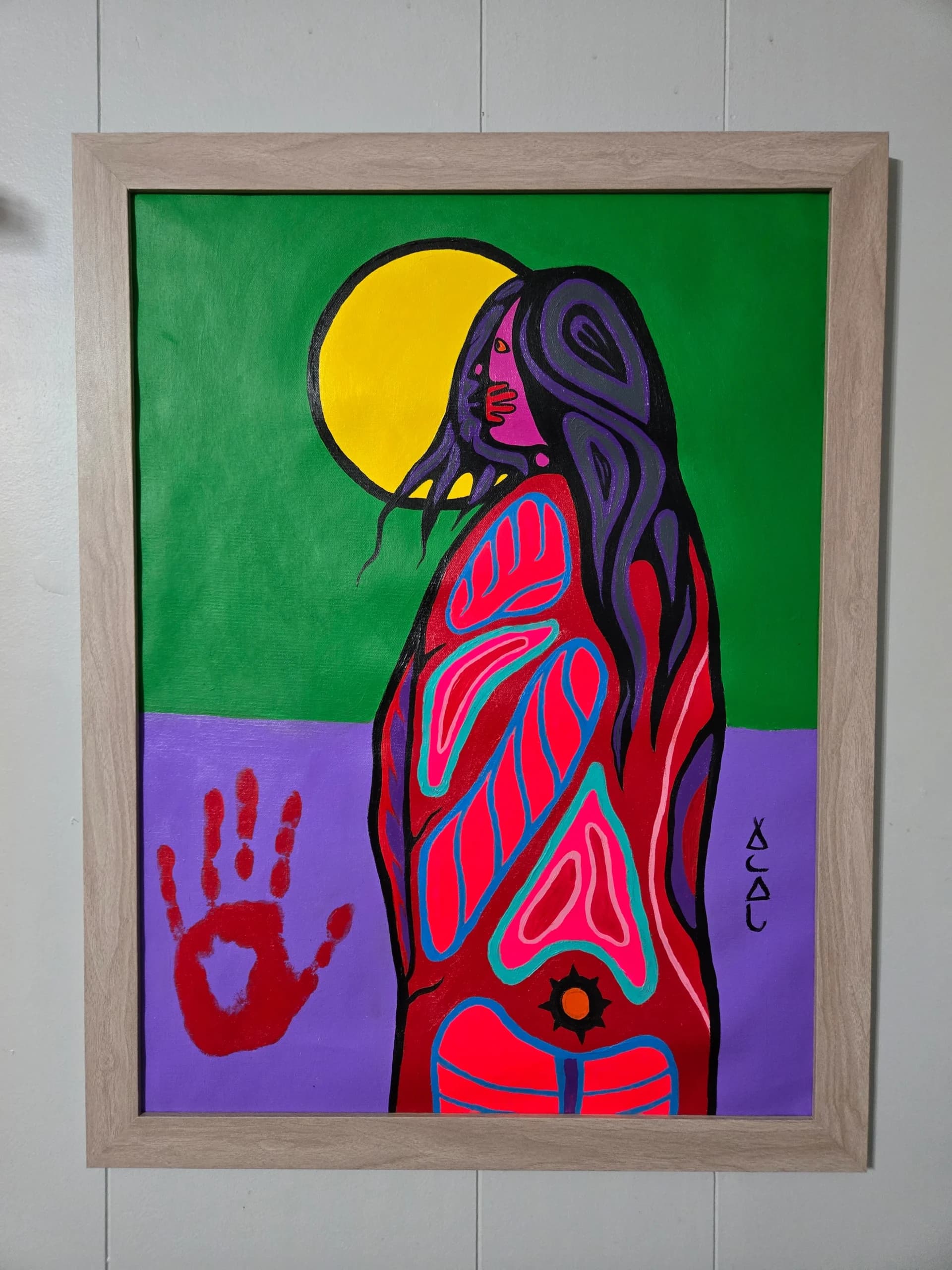 Artist-Red dress woman