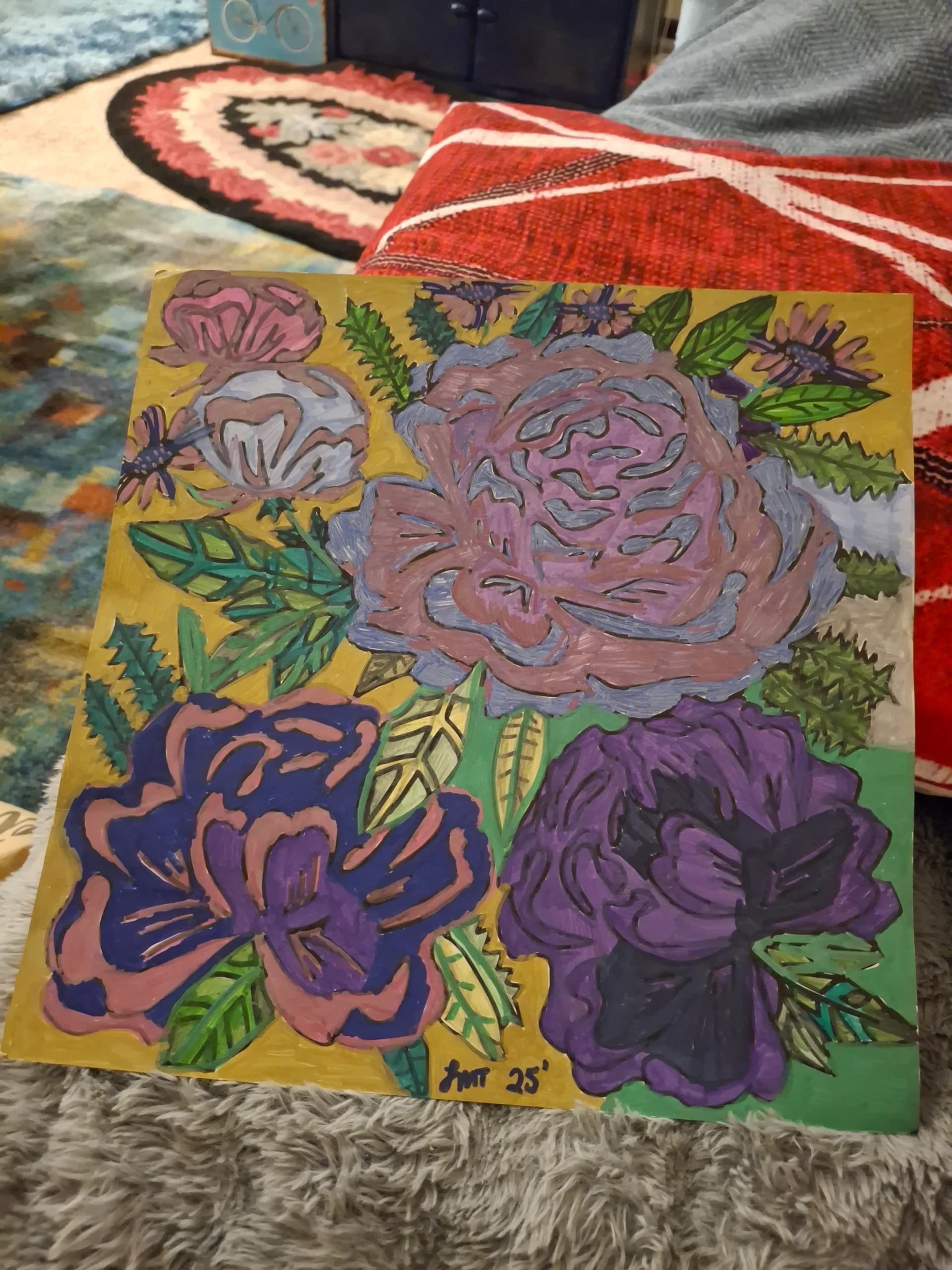 Flower Decor with custom Frame