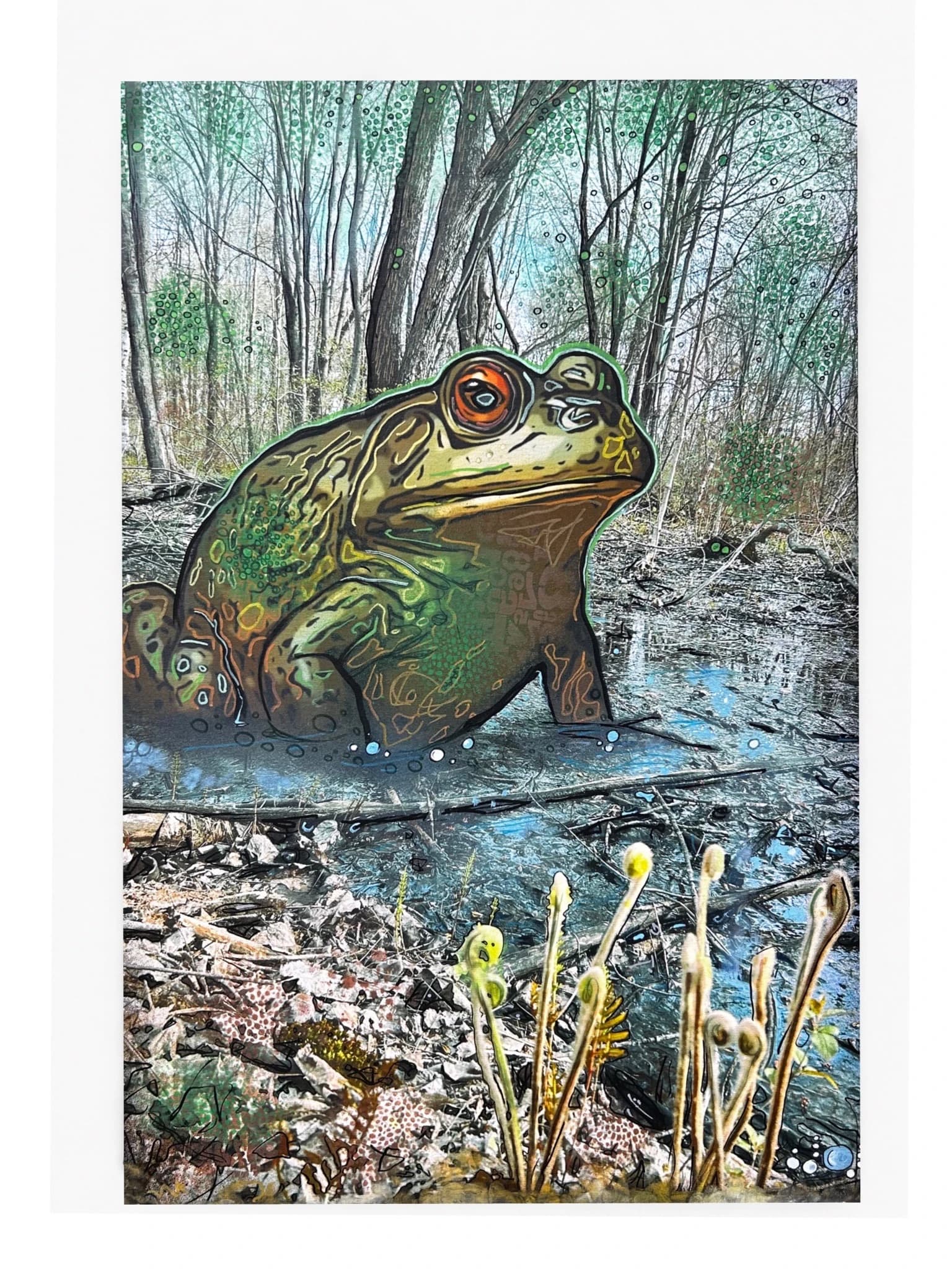 Artist-My wetland is Toadally not for sale