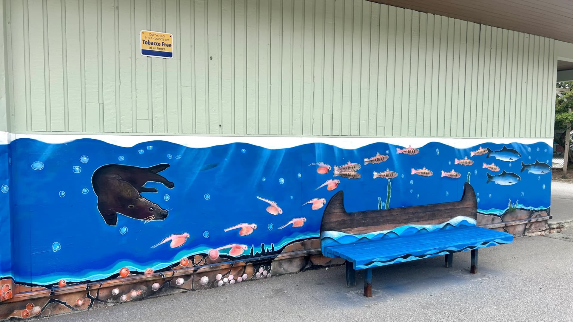 Mural — Norval-Morrisseau School, Vancouver