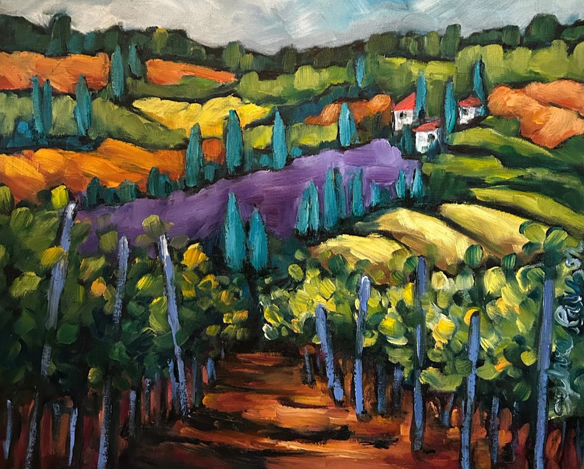 Typical colors of Ella Campagna in Tuscany