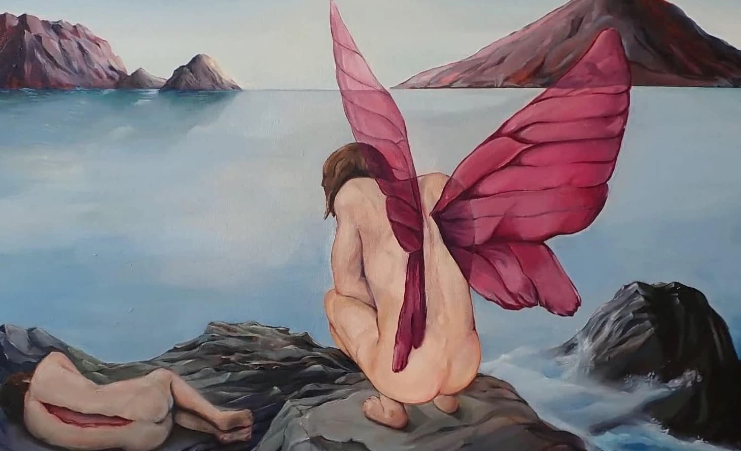 The butterfly-man and his chrysalis