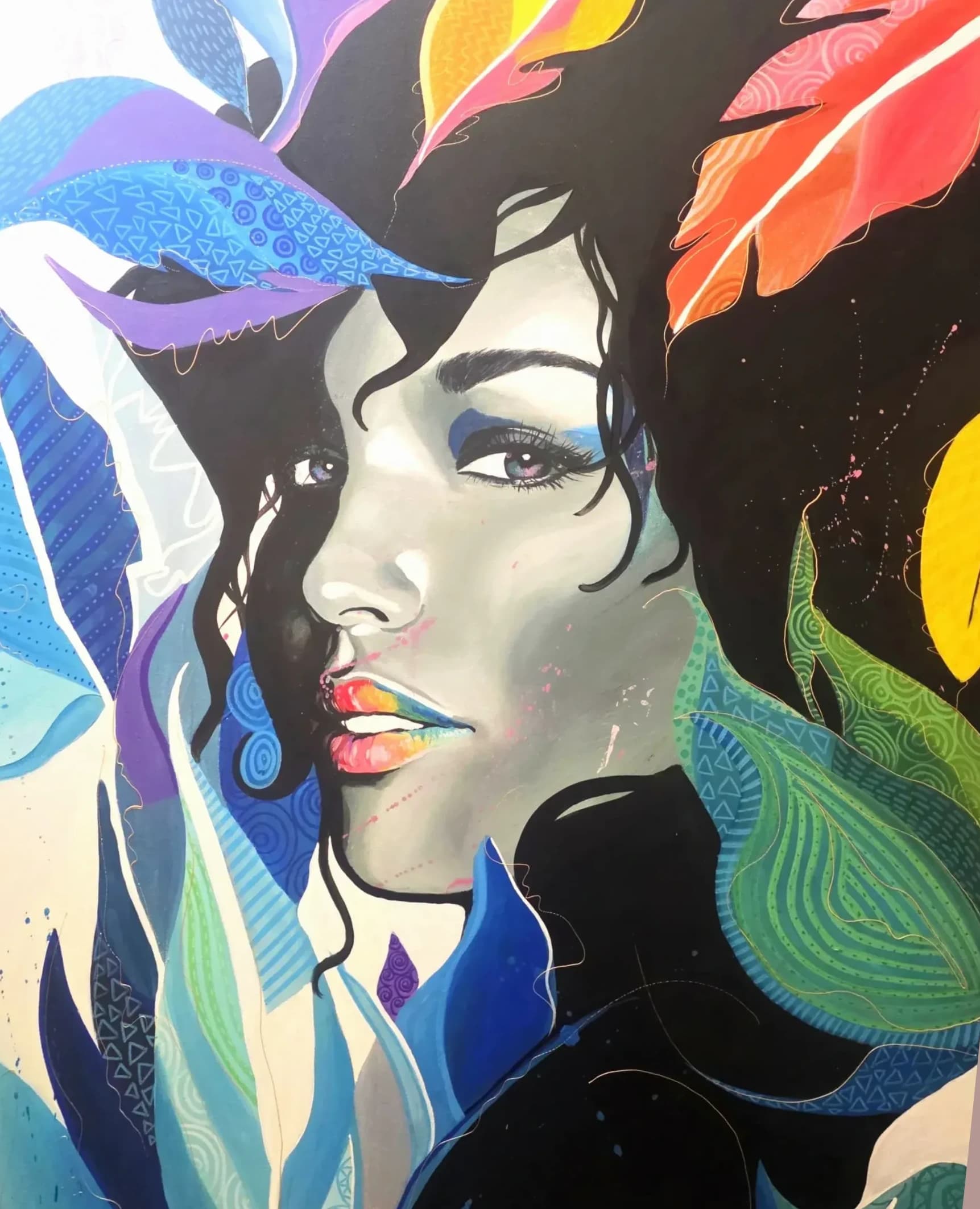 When Color Flows Through Her