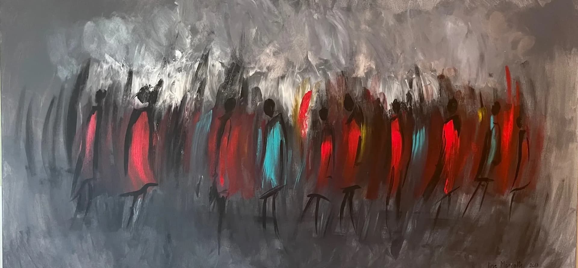 Two-Colored Crowd