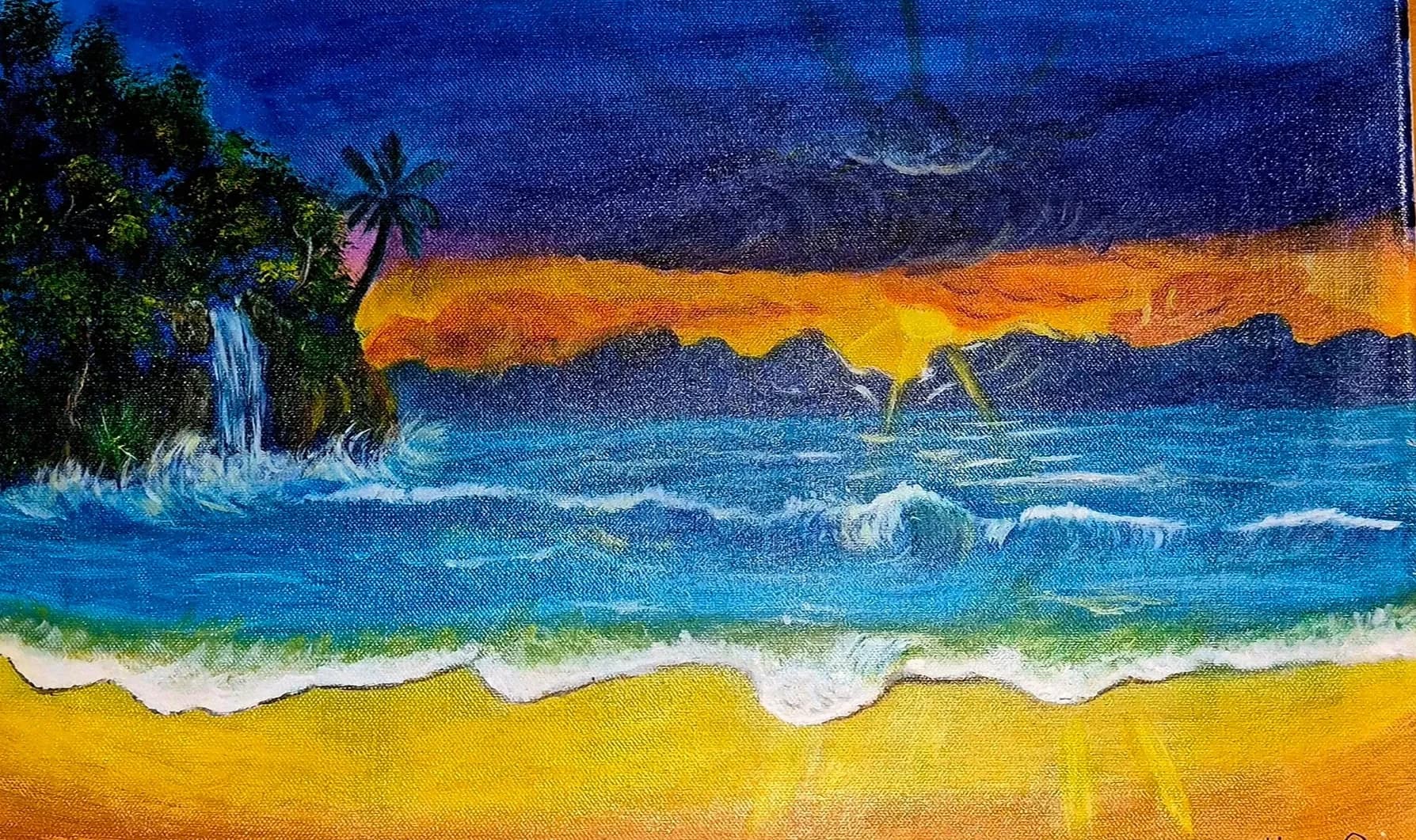 Sunset on the beach