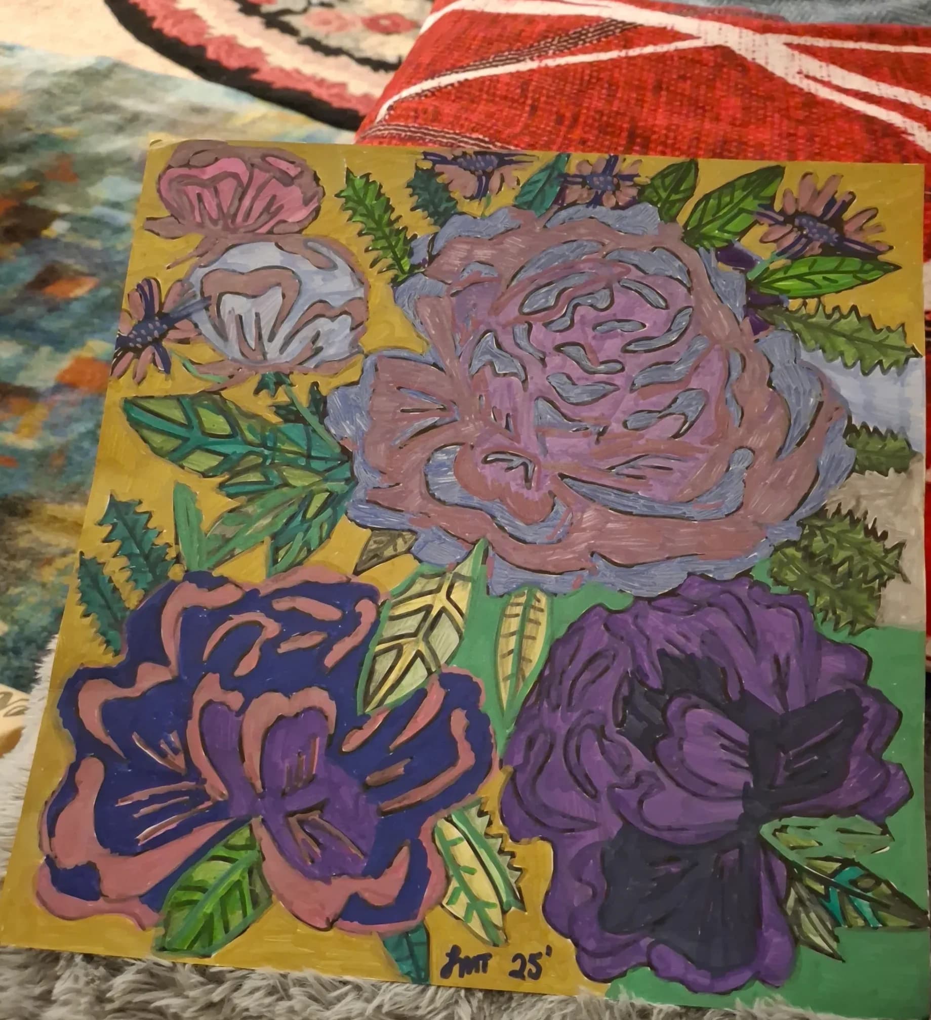 Flower Decor with custom Frame