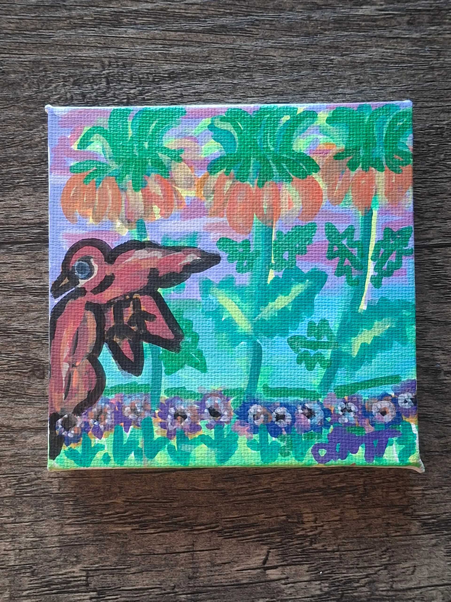 Artist-Polinating Bird