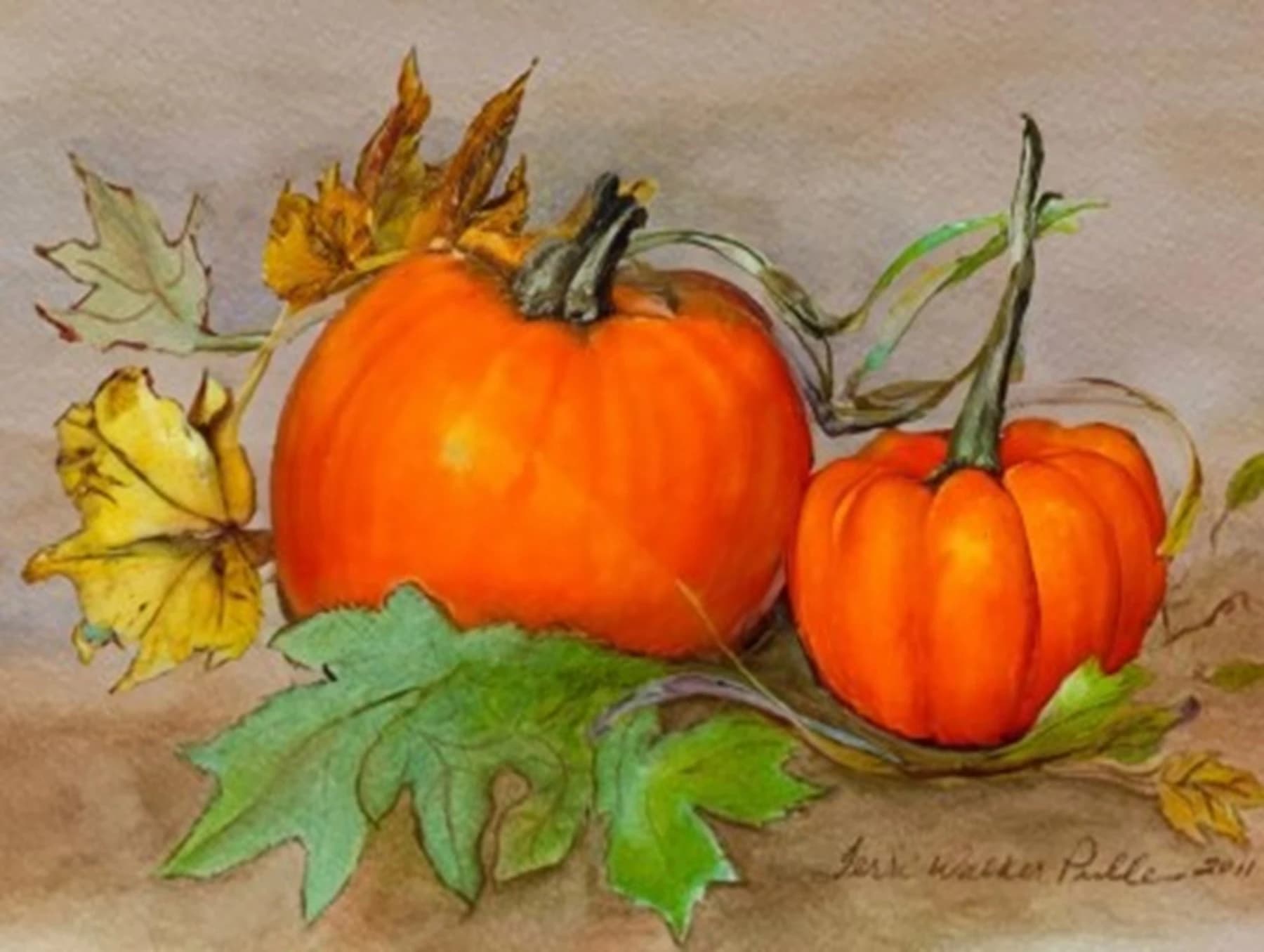 Artist-Citrouilles d’automne