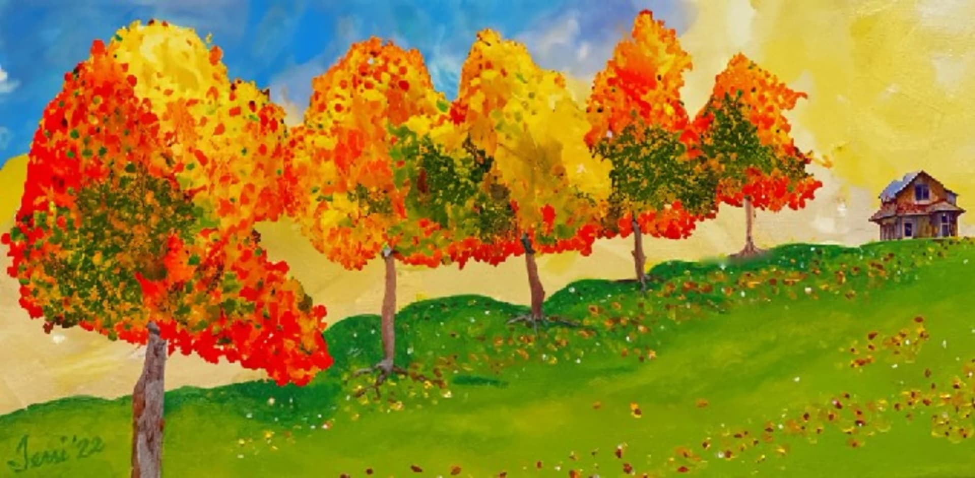 Artist-Arbres dorés