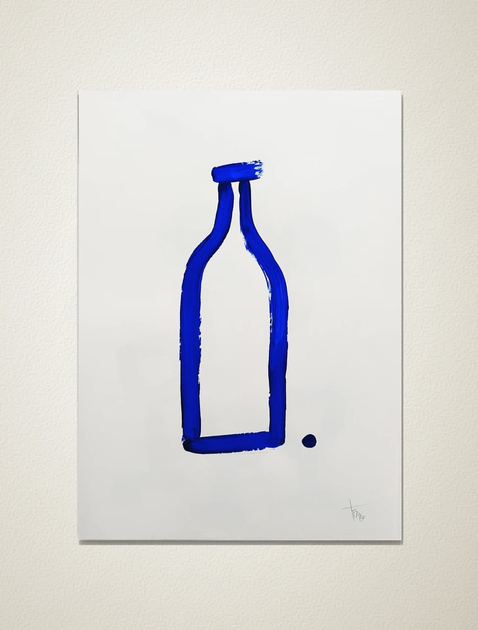 Une bouteille, point.