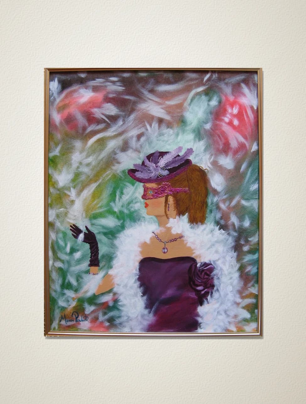 Woman with Feathers