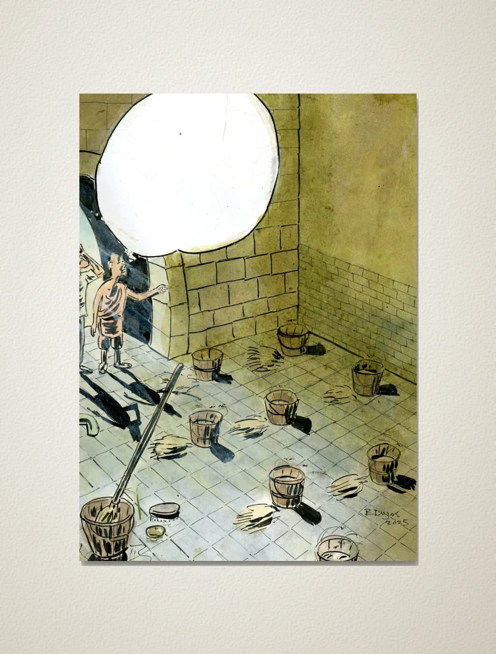 (Case de l'album de Brian Toffu) Nettoyage des latrines