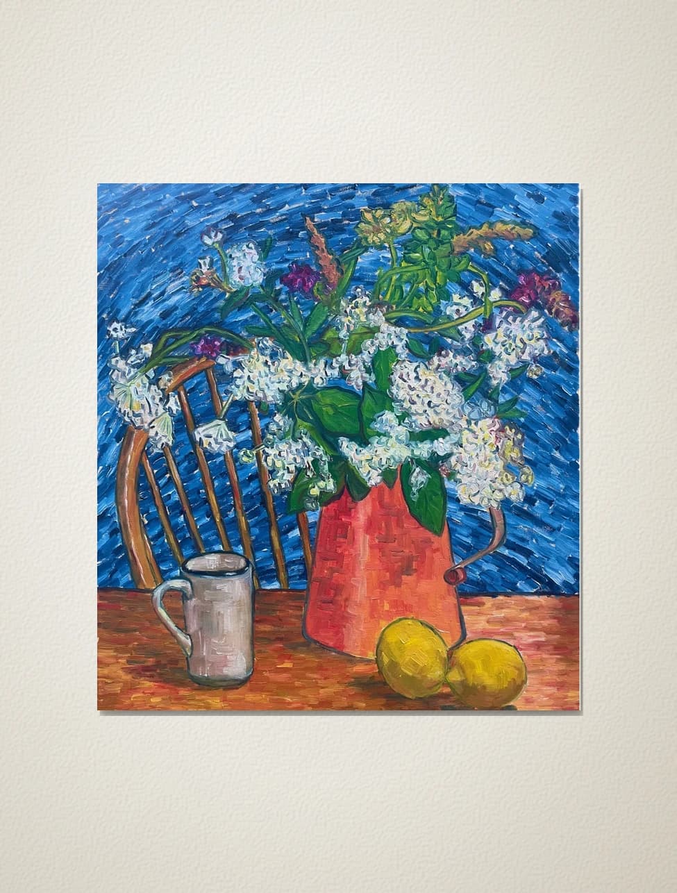 Flowers, Cup and Lemons