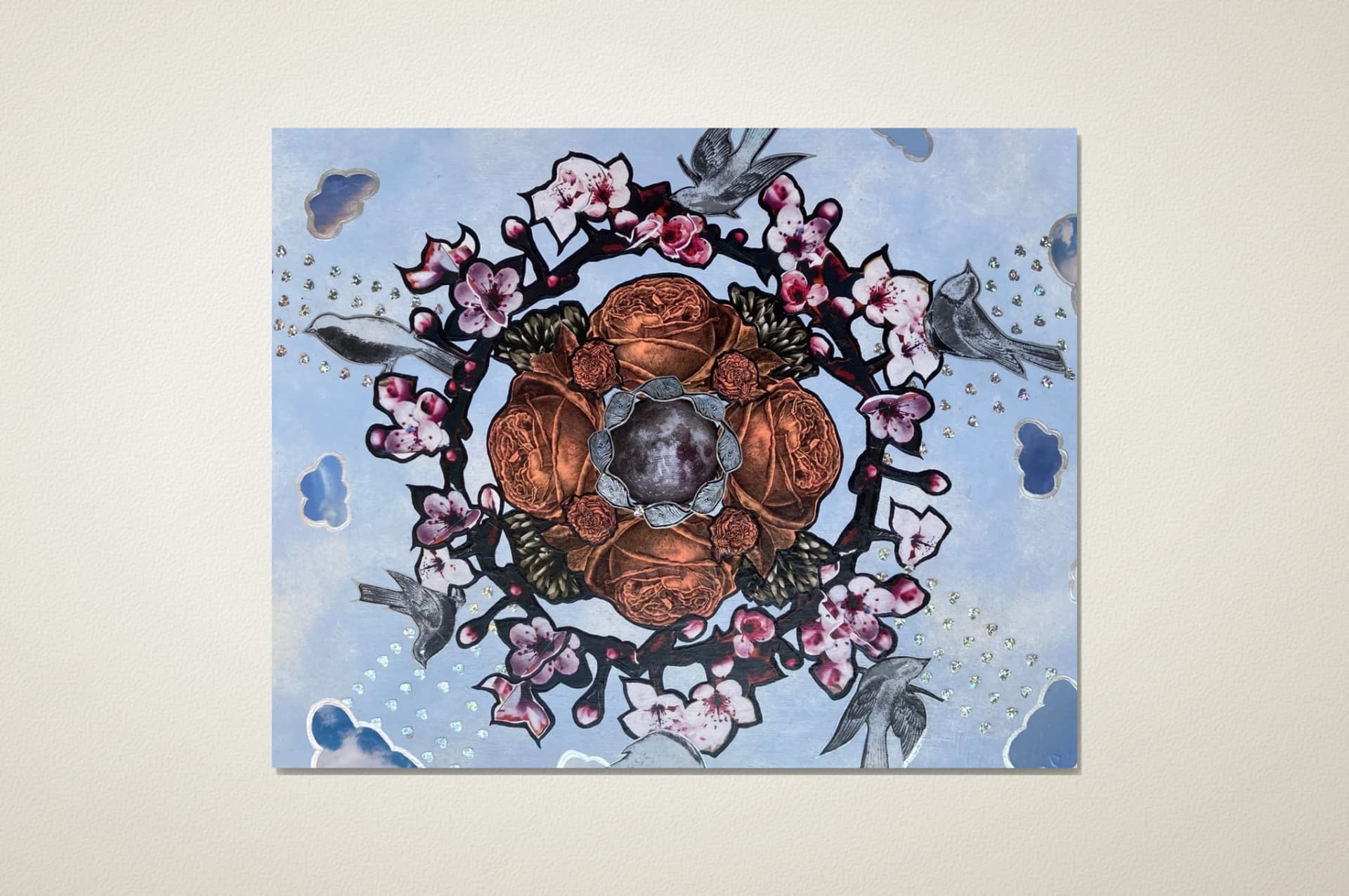 Sous la pluie, les fleurs