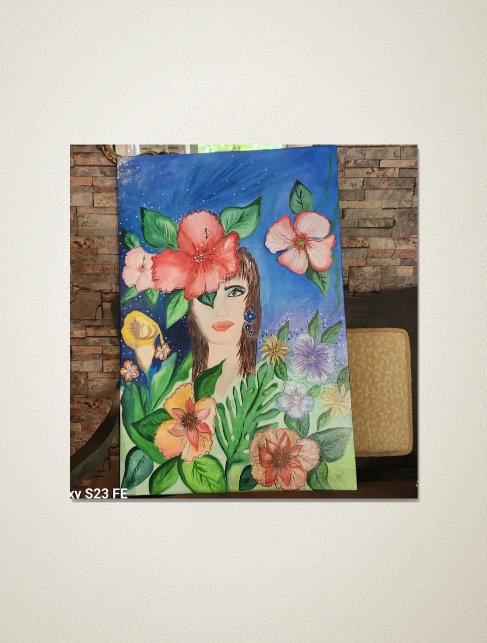Femme fleurs