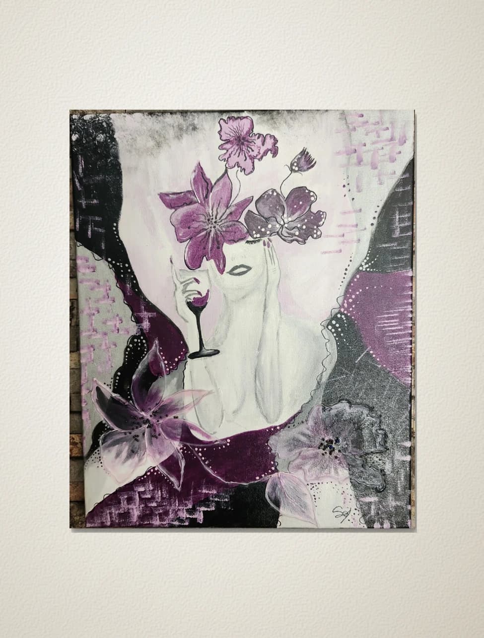 Femme fleurs