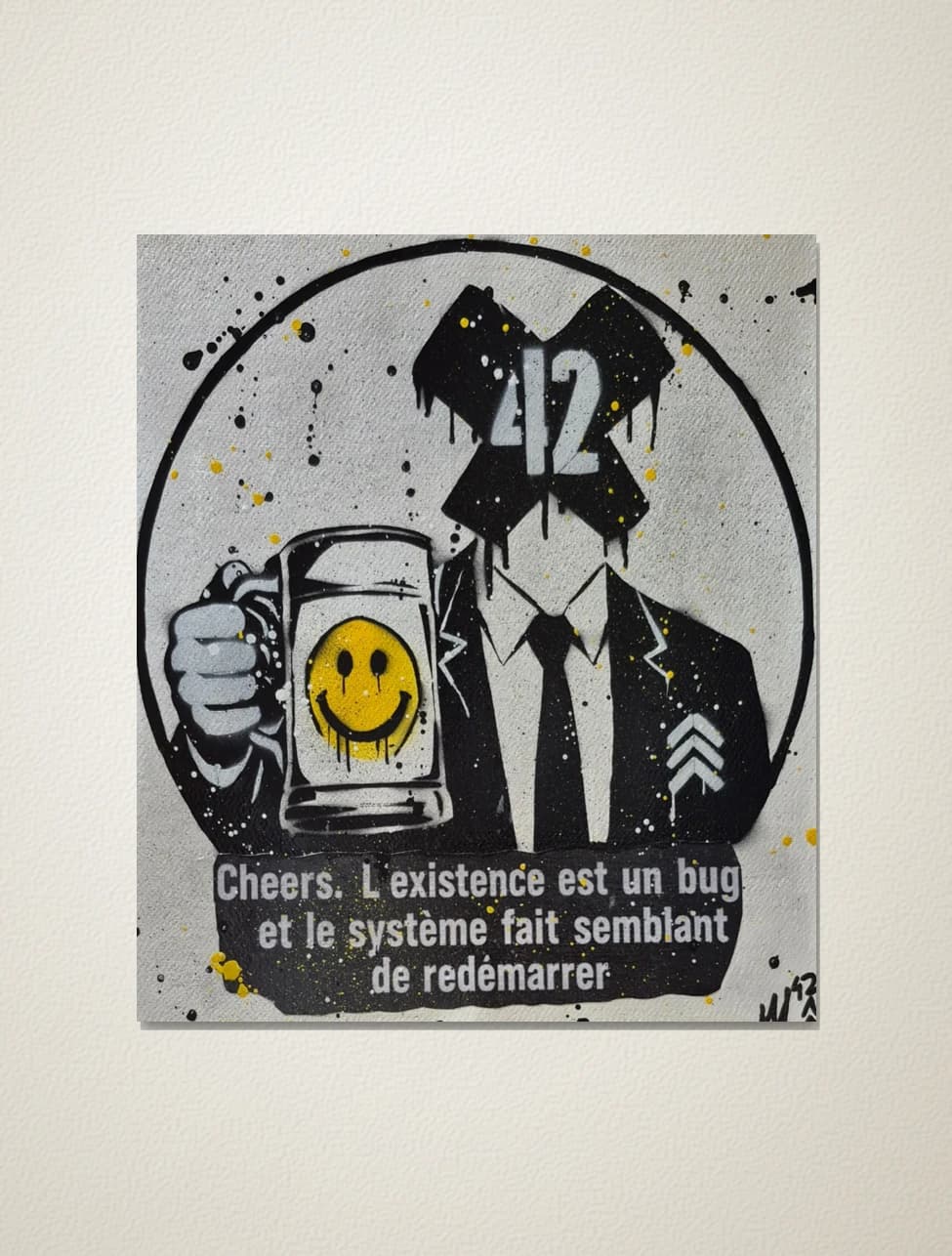 Artist-Life is a glitch, and the system fakes a reboot