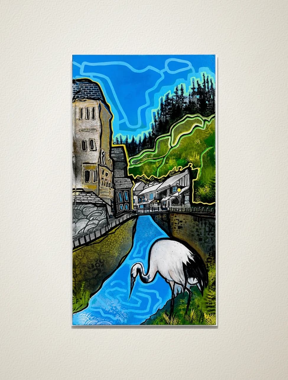 Grue à l’œuvre à Ginzan