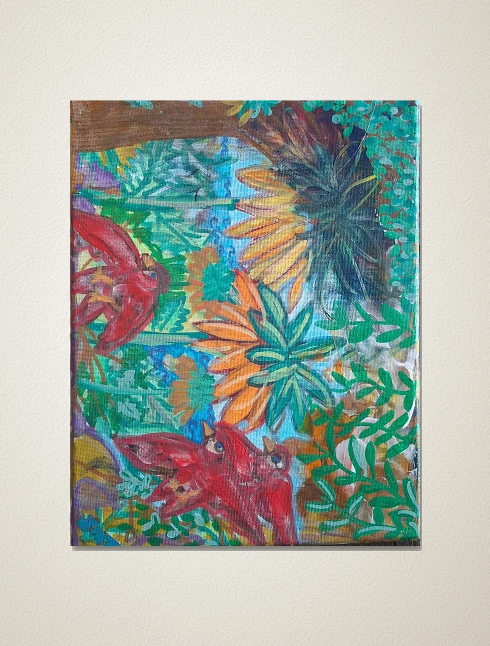 Birds Polinating Flowers