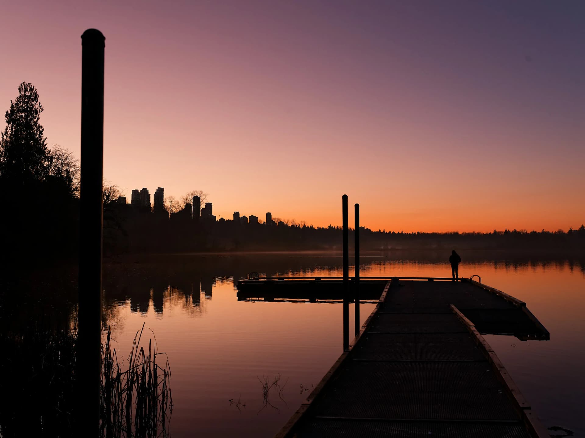 Artist-Coucher de sol au parc Deer Lake